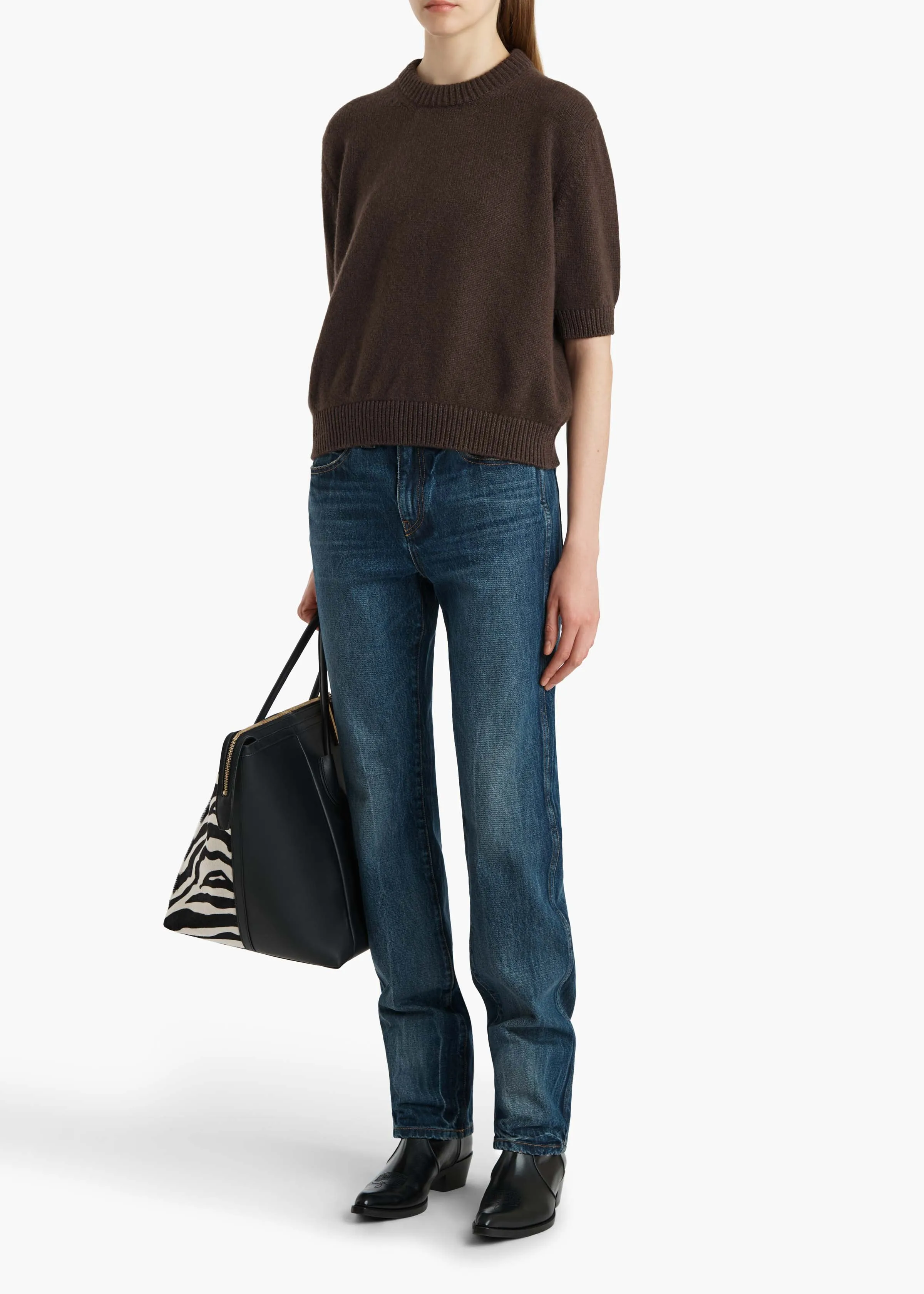 Davin Sweater in Coffee sold by KHAITE product image thumbnail 2