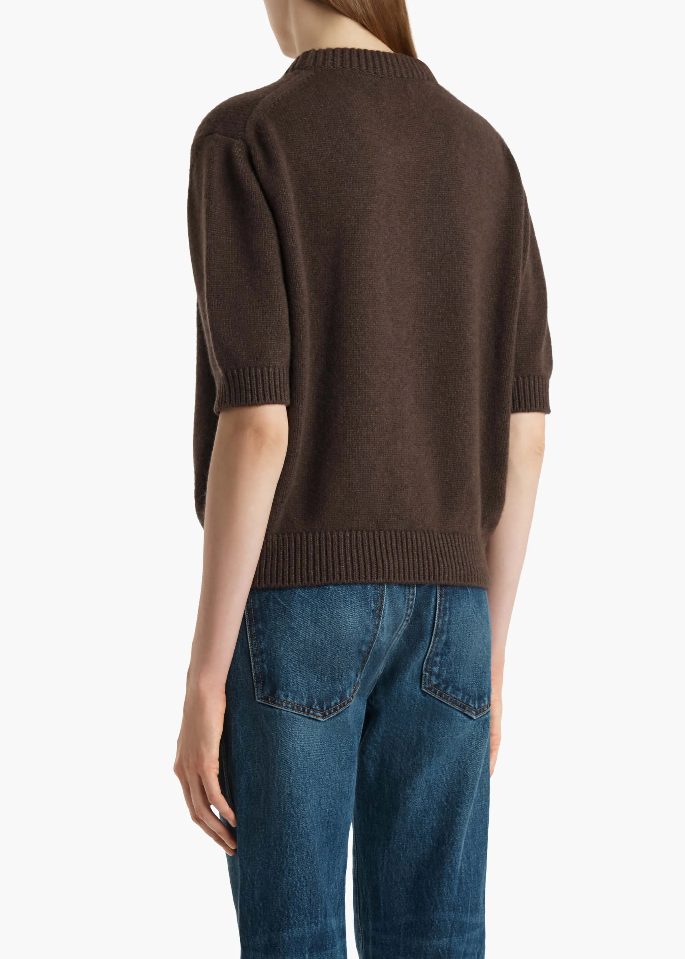 Davin Sweater in Coffee sold by KHAITE product image thumbnail 4