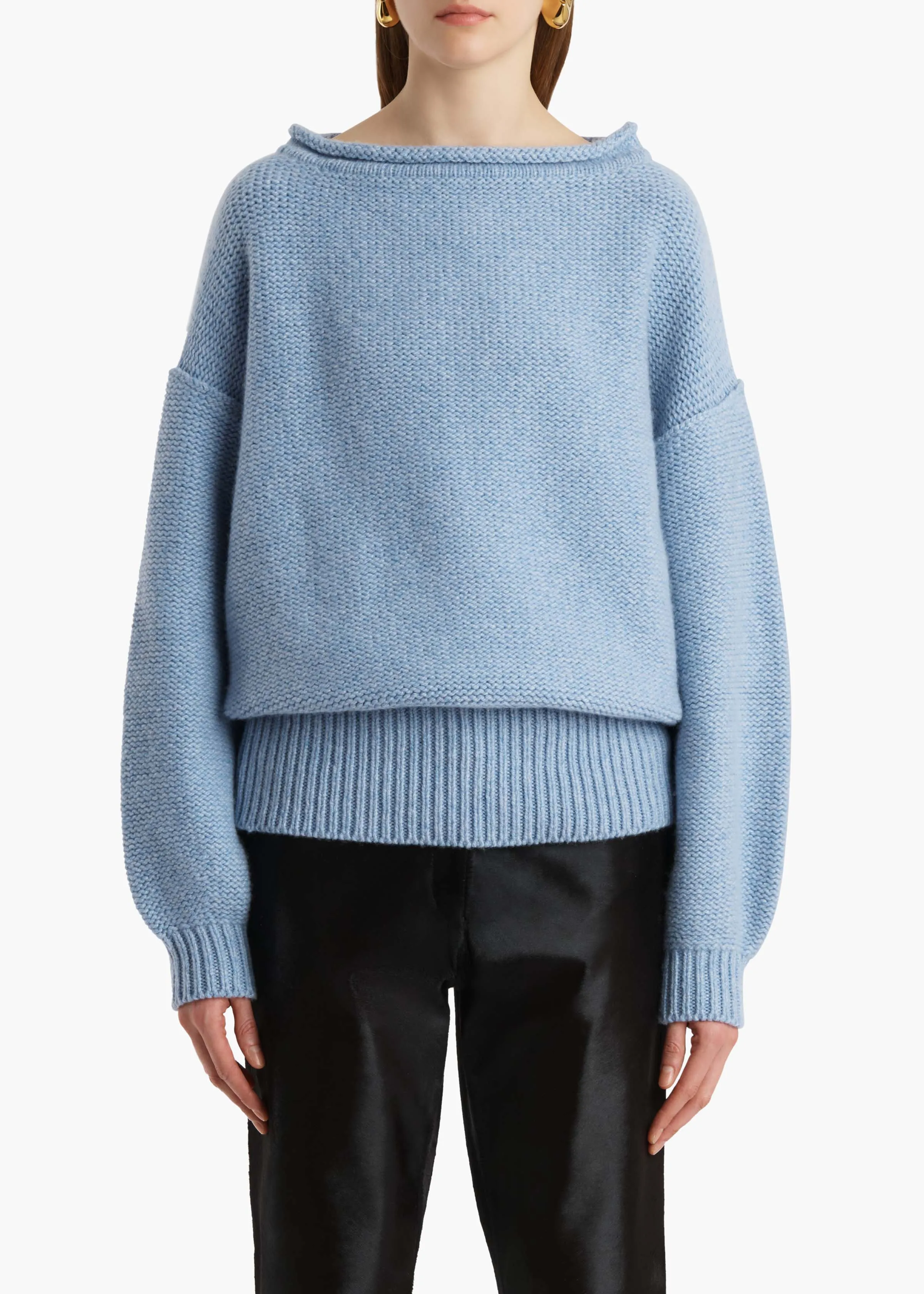 Jonte Sweater in Polar sold by KHAITE product image thumbnail 3