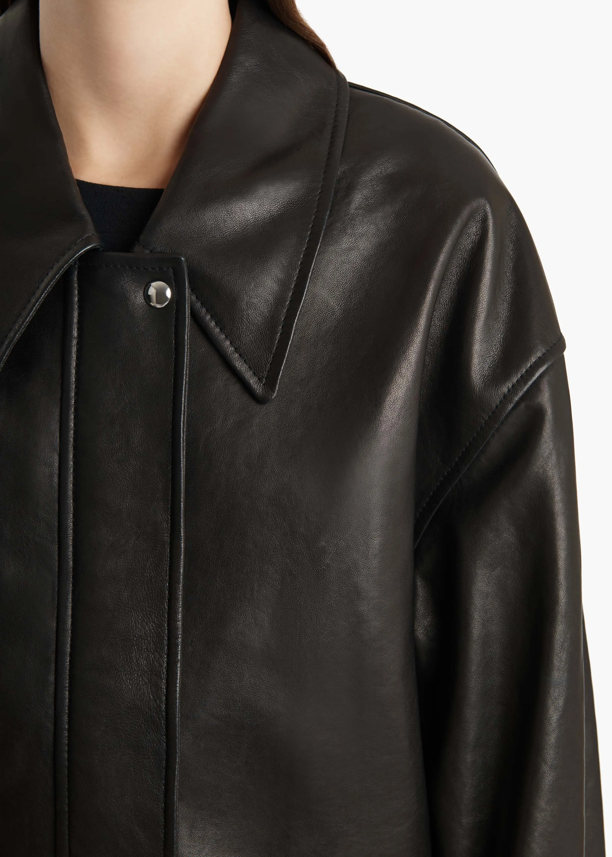 Shelman Jacket in Black sold by KHAITE product image thumbnail 5