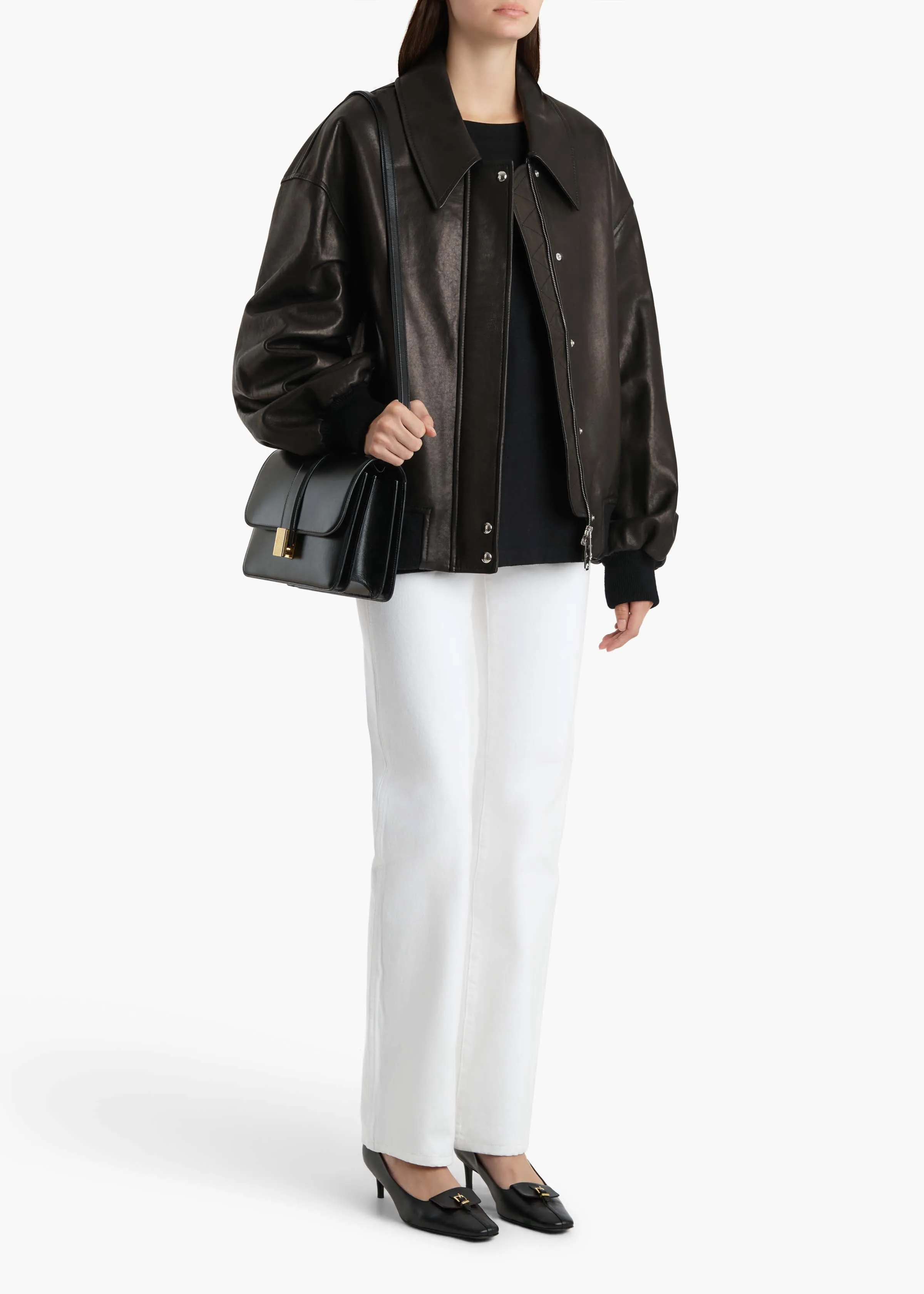 Shelman Jacket in Black sold by KHAITE product image thumbnail 2