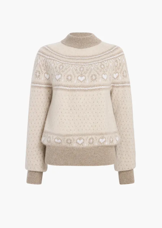 Guy Sweater in Light Multi sold by KHAITE