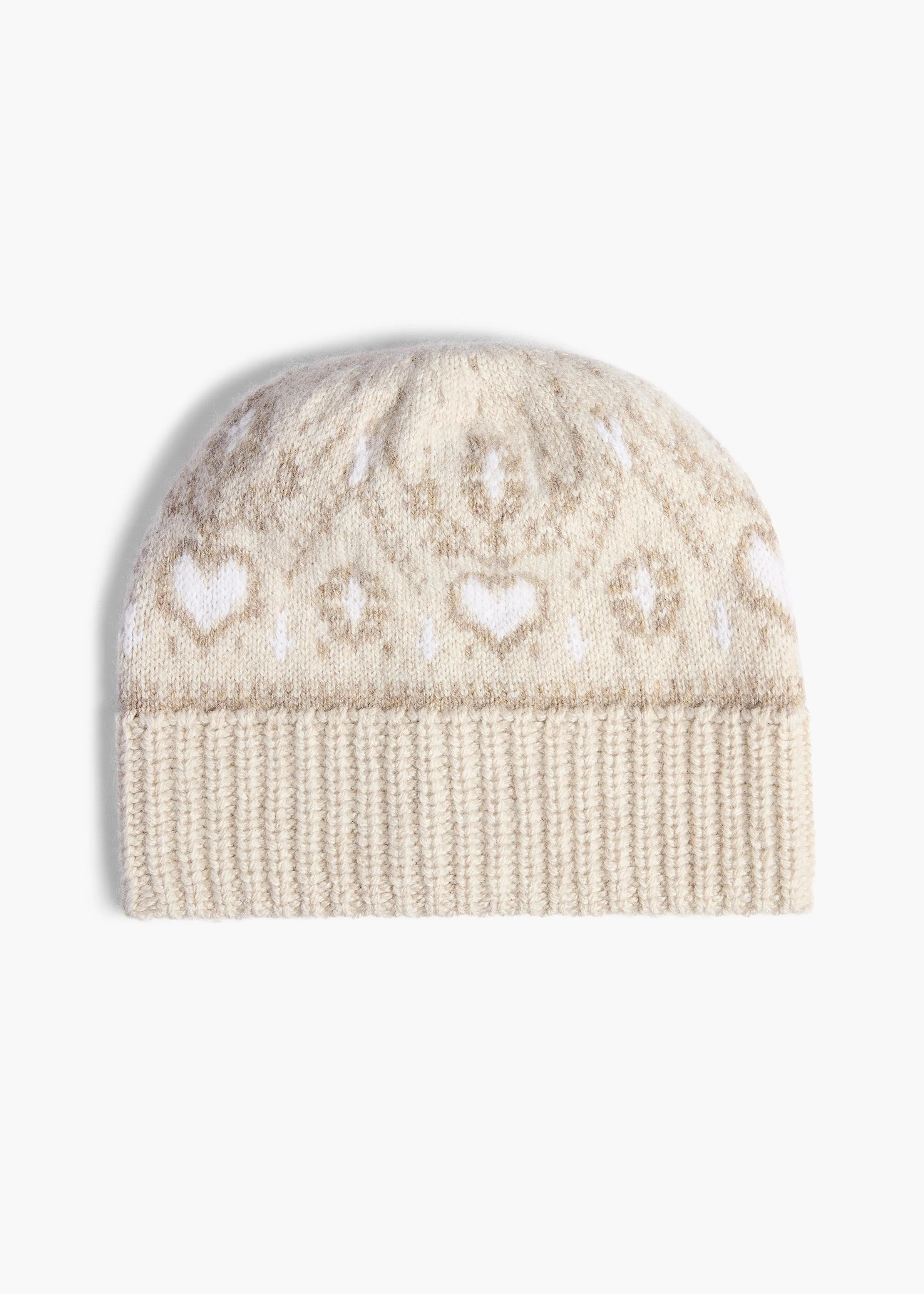 Avers Beanie in Ecru Multi sold by KHAITE