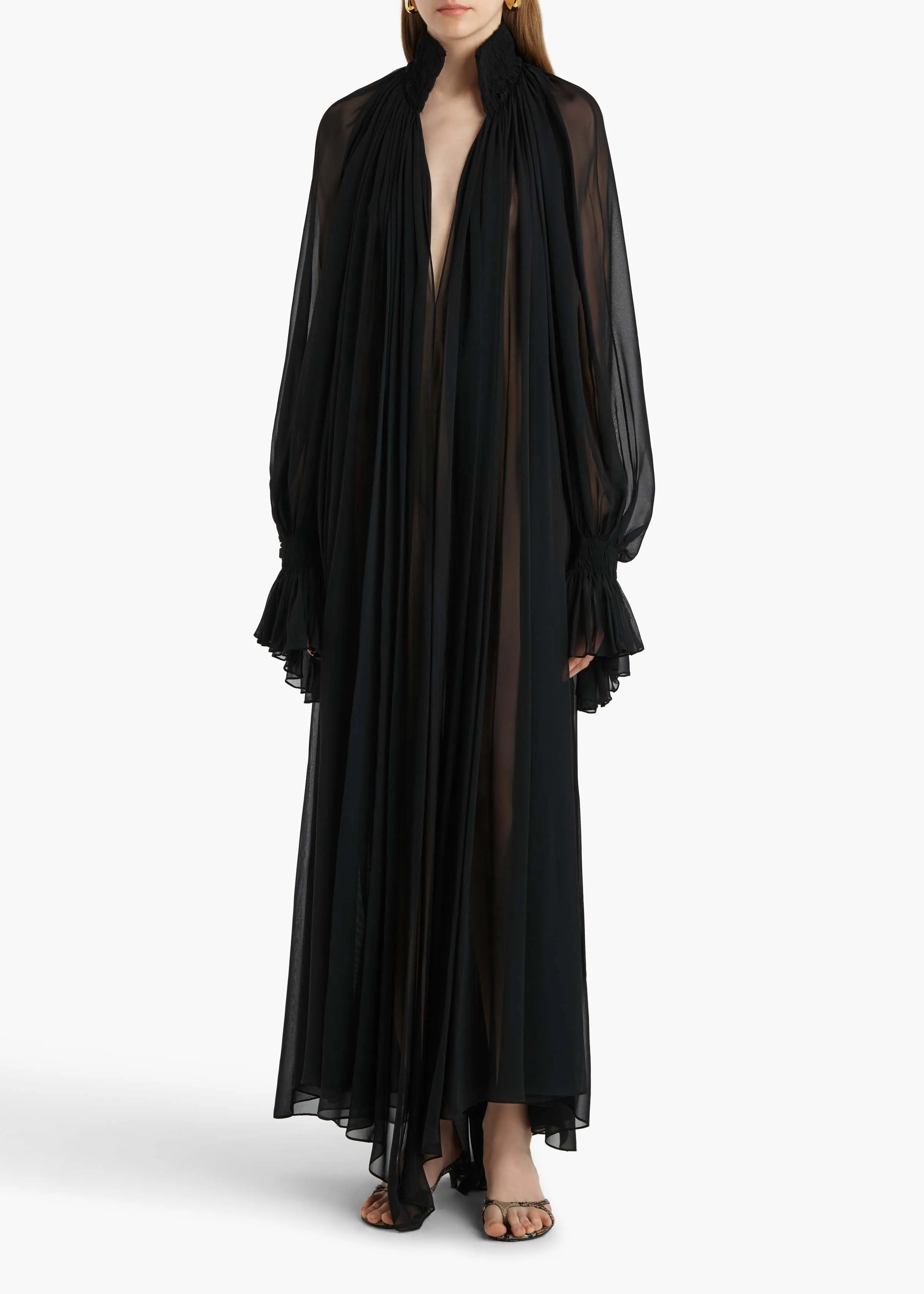 Edgar Dress in Black sold by KHAITE product image thumbnail 2