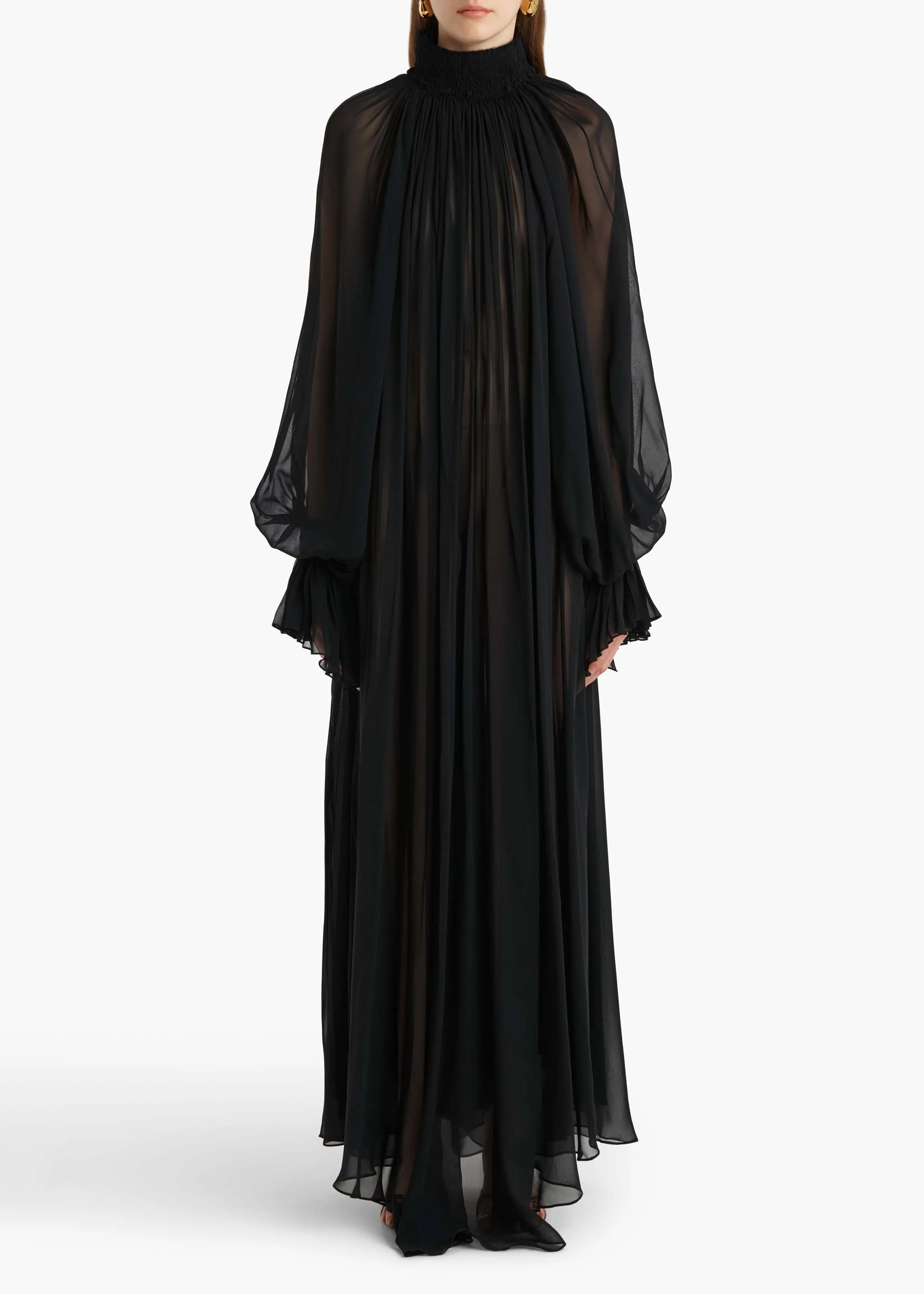 Edgar Dress in Black sold by KHAITE product image thumbnail 3