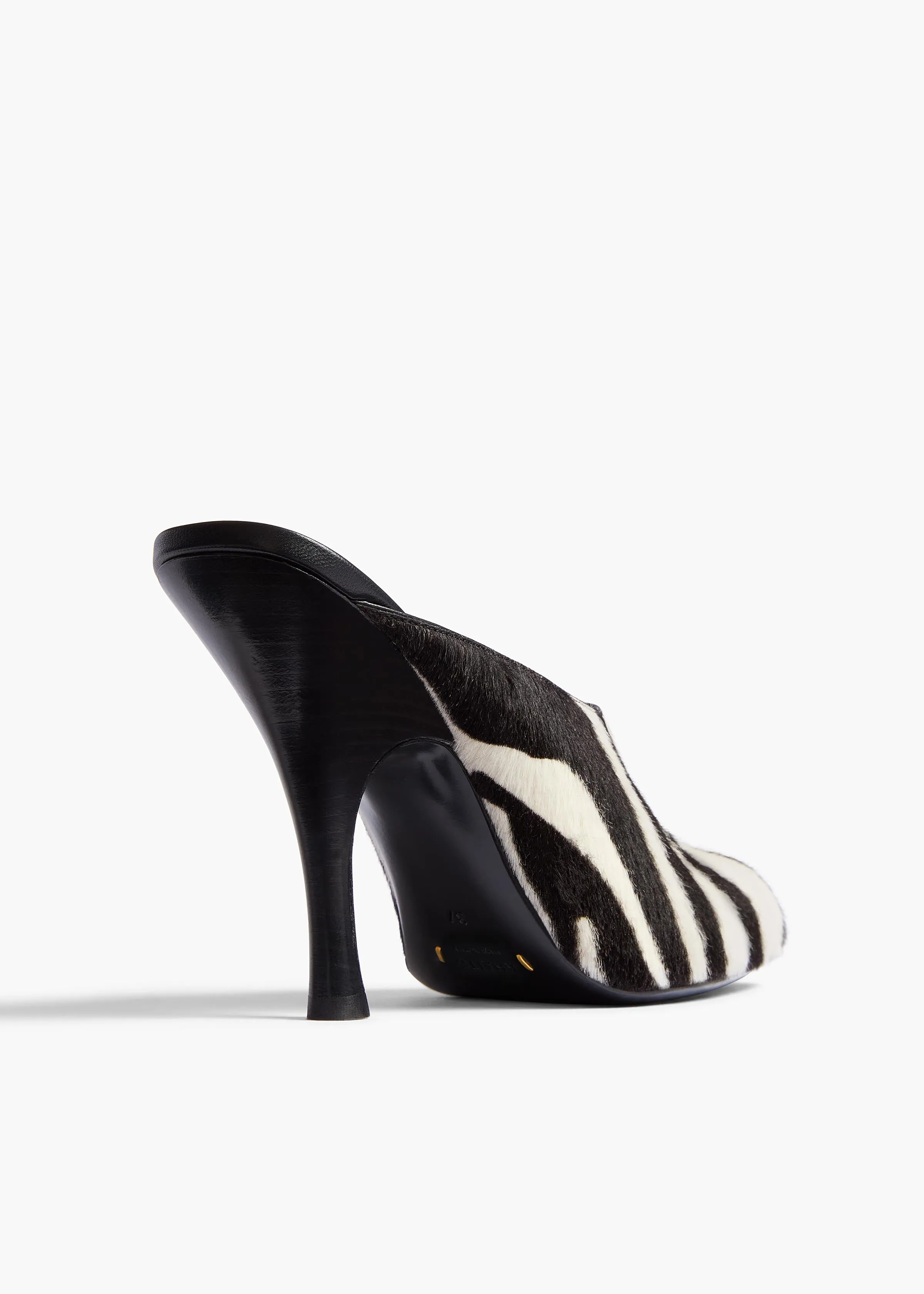 Colt Mule in Zebra Print Haircalf sold by KHAITE product image thumbnail 3