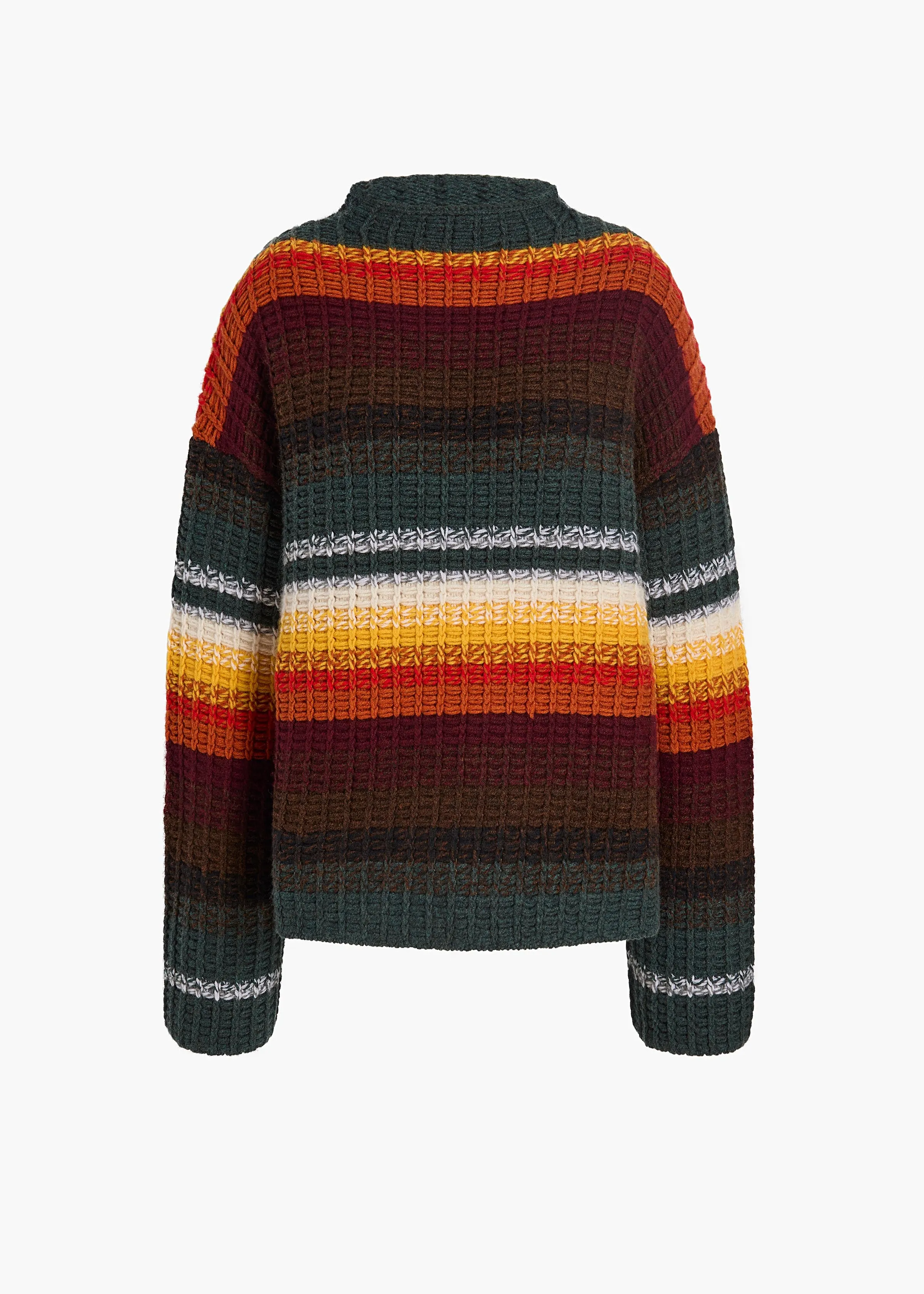 Yanis Sweater in Multicolor Stripe sold by KHAITE