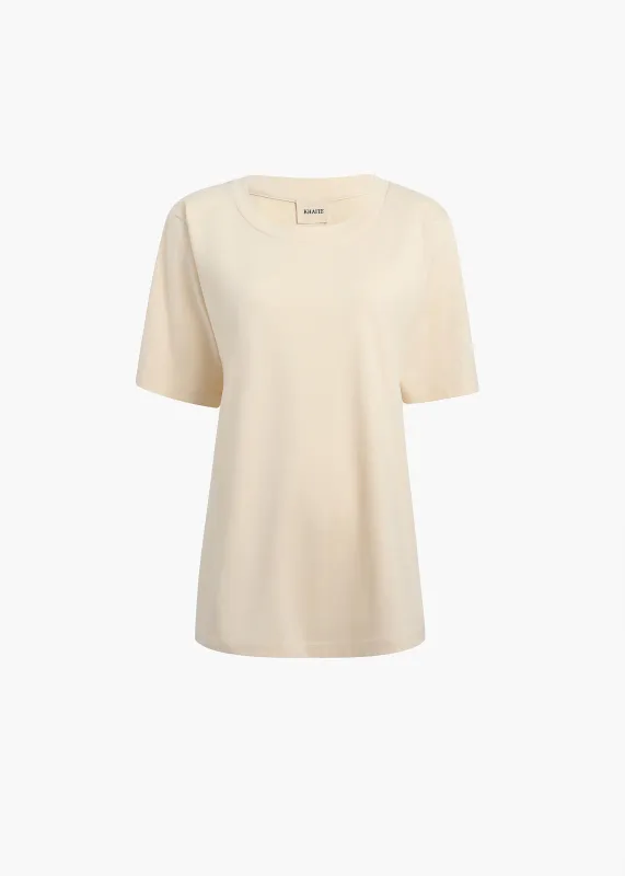 Allen Top in Cream sold by KHAITE