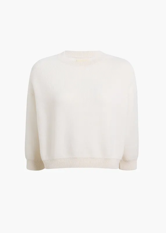 Sabina Sweater in Ivory sold by KHAITE