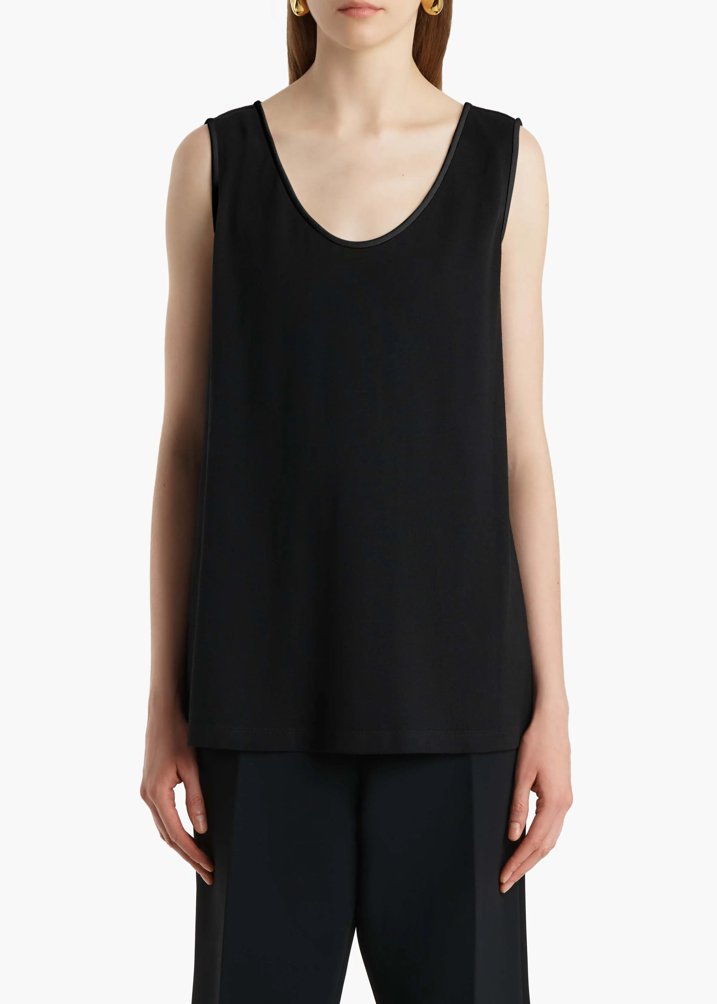 Longo Top in Cream and Black sold by KHAITE product image thumbnail 3