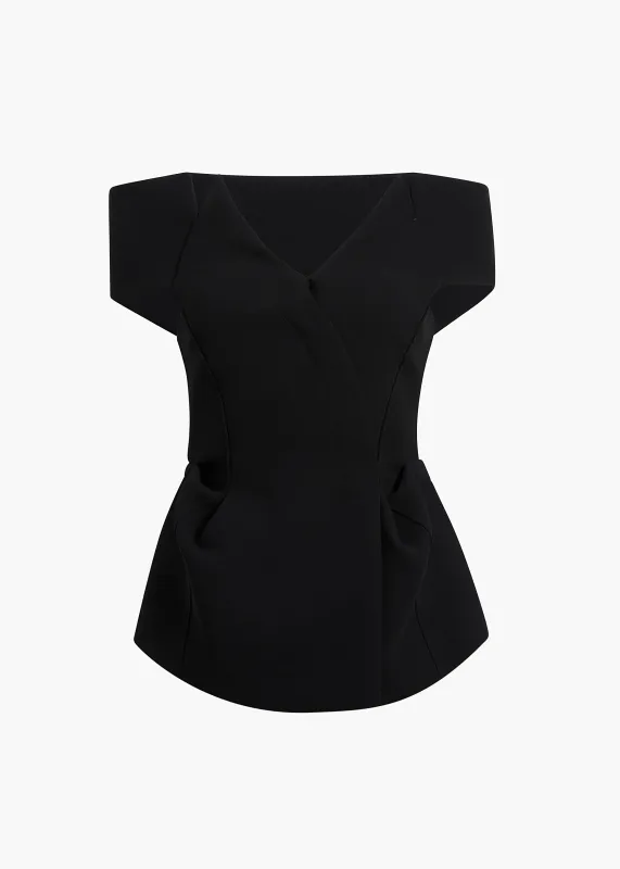 Verone Top in Black made by KHAITE