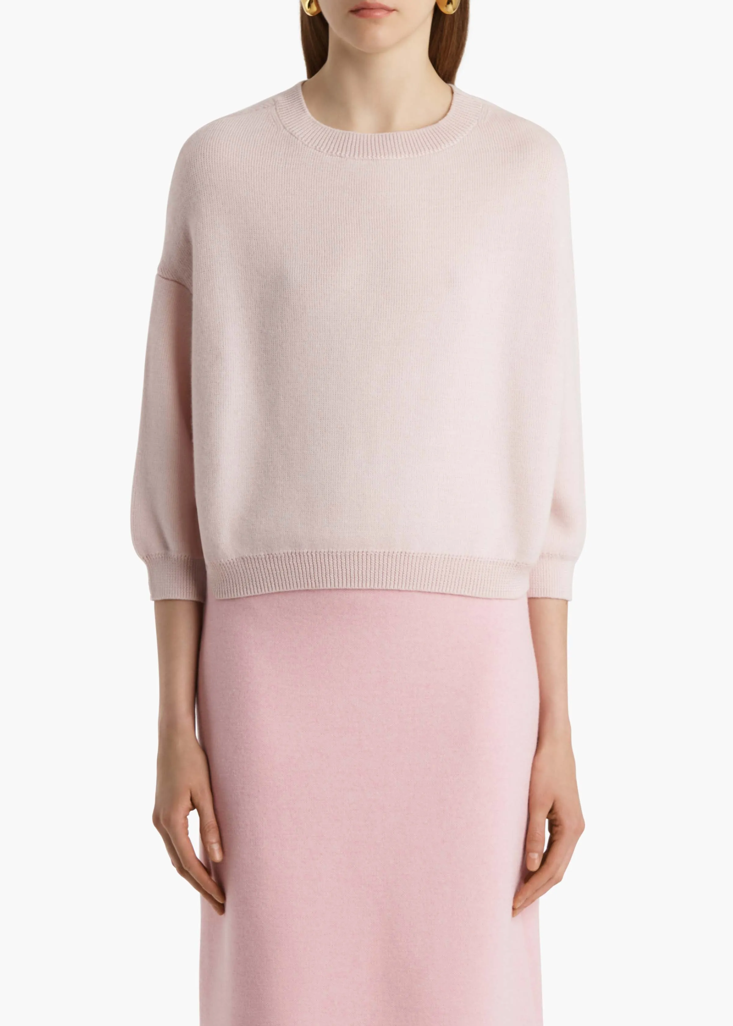 Sabina Sweater in Blush sold by KHAITE product image thumbnail 3