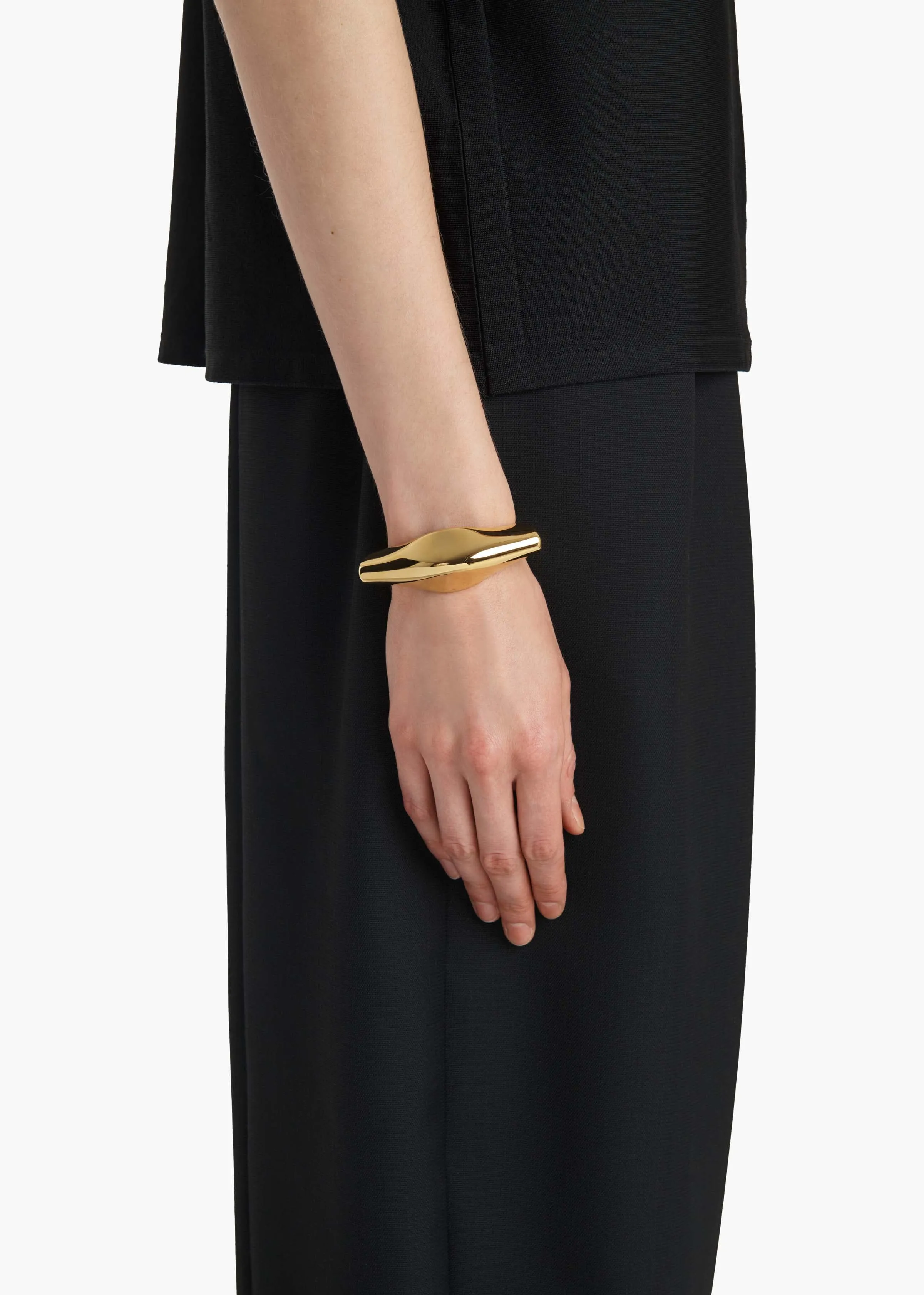 Lotus Cuff in Gold sold by KHAITE product image thumbnail 3