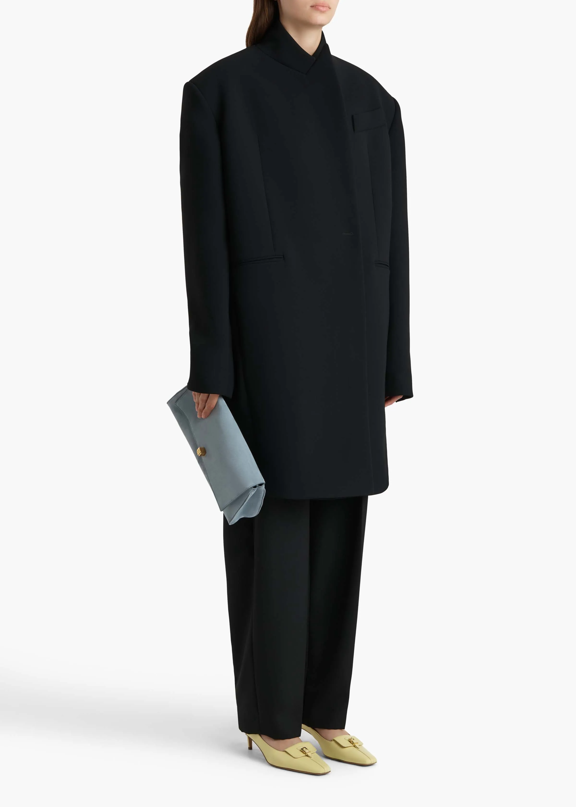 Comelle Coat in Black sold by KHAITE product image thumbnail 2