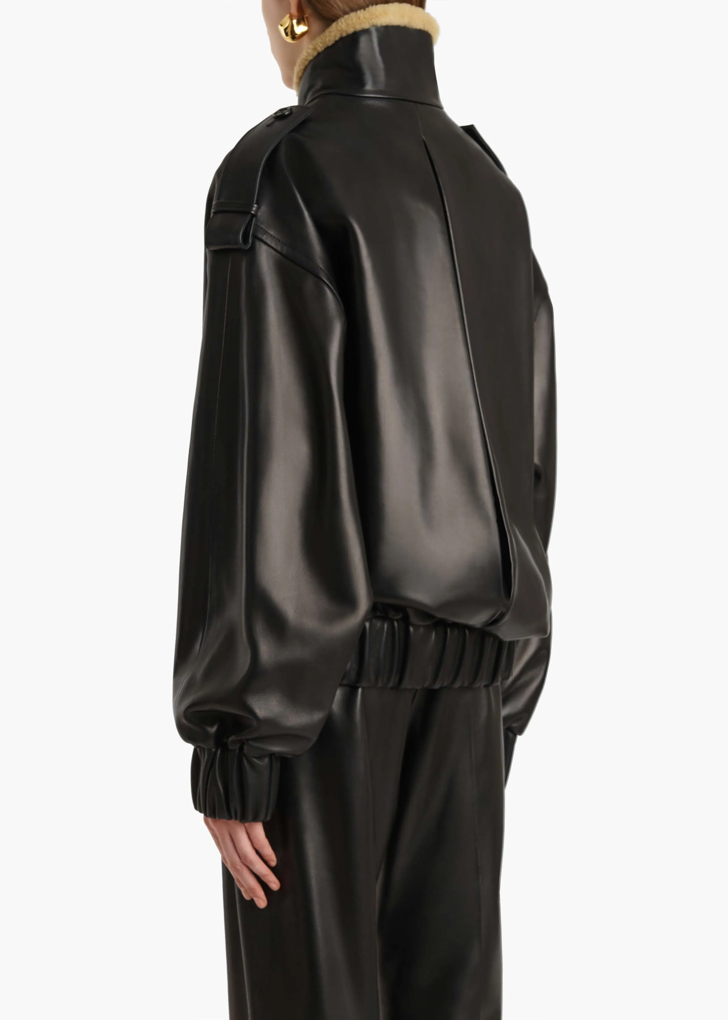 Sigi Jacket in Black Leather sold by KHAITE product image thumbnail 4