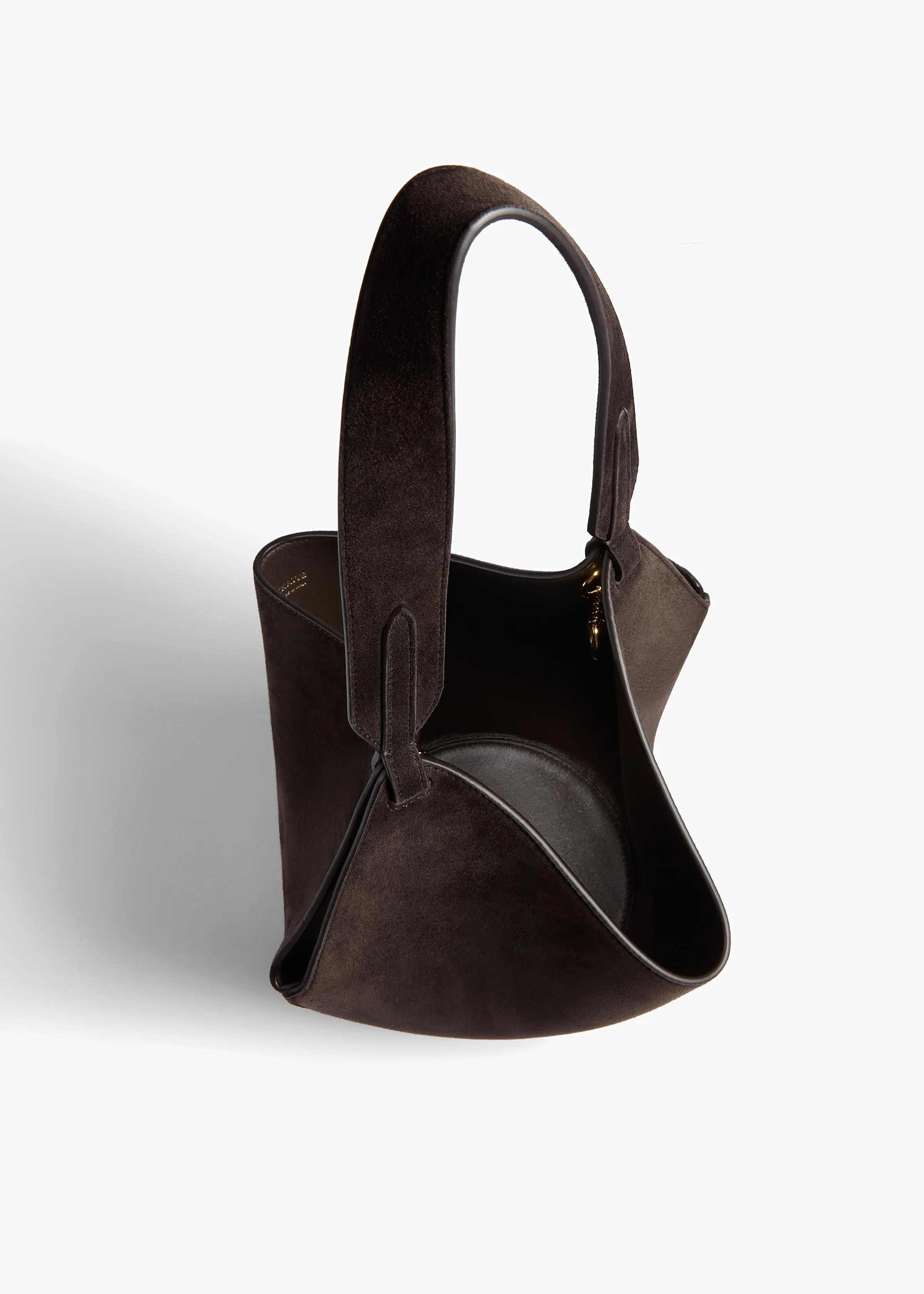 Mini Lotus Tote in Dark Brown Suede sold by KHAITE product image thumbnail 3
