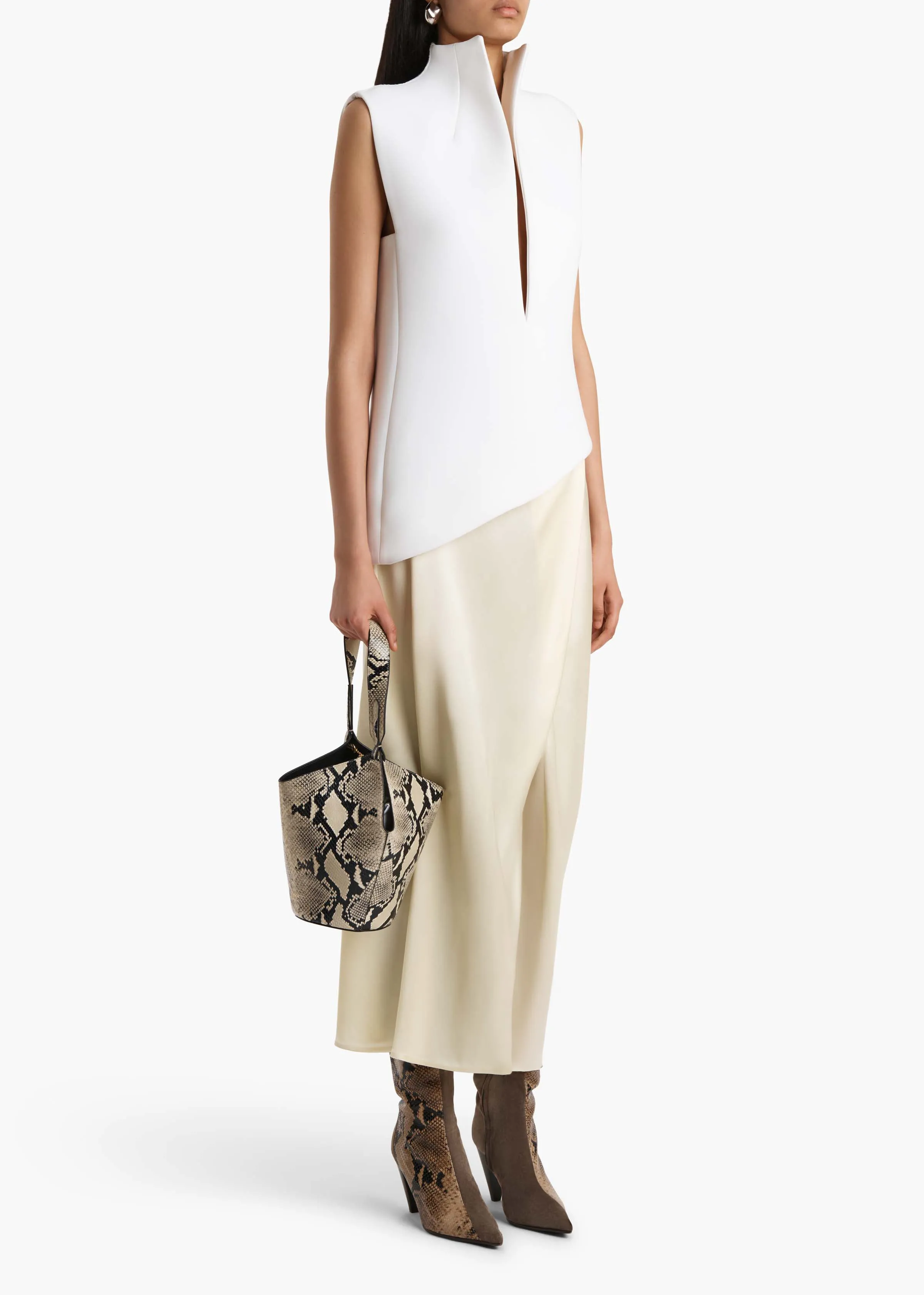 Von Top in Chalk sold by KHAITE product image thumbnail 2