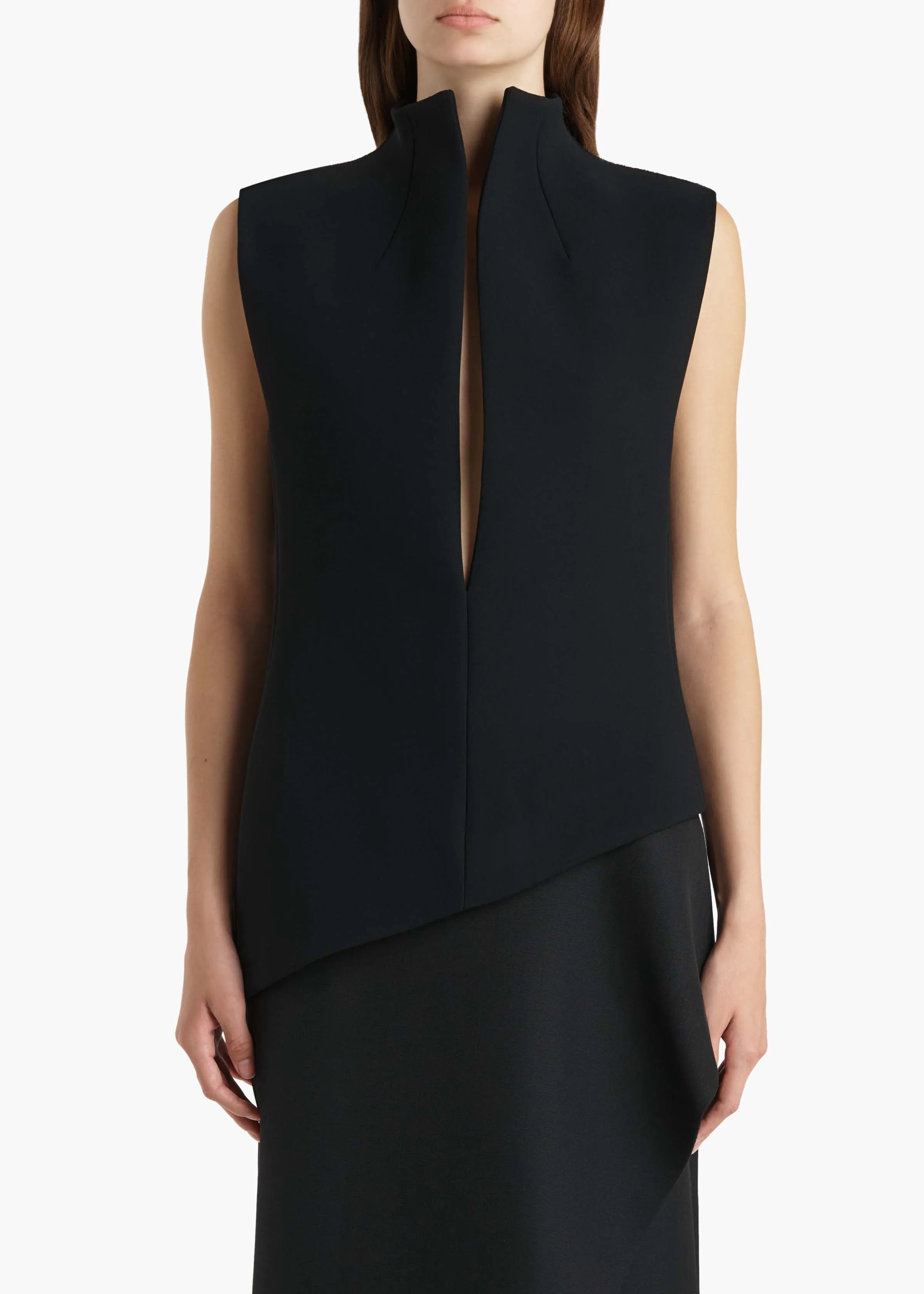 Von Top in Black sold by KHAITE product image thumbnail 3