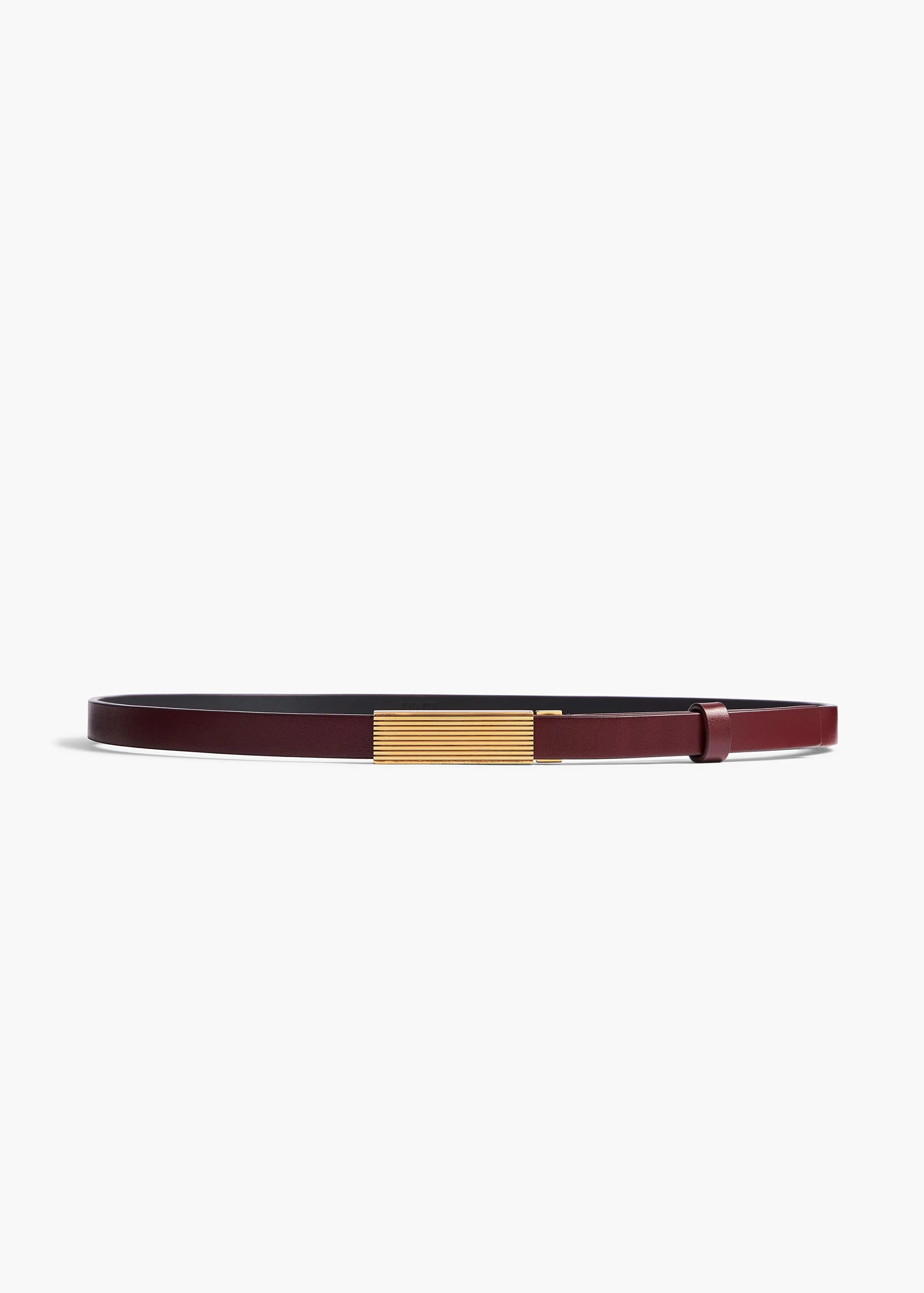 Empire Belt in Oxblood Leather with Gold sold by KHAITE product image thumbnail 4