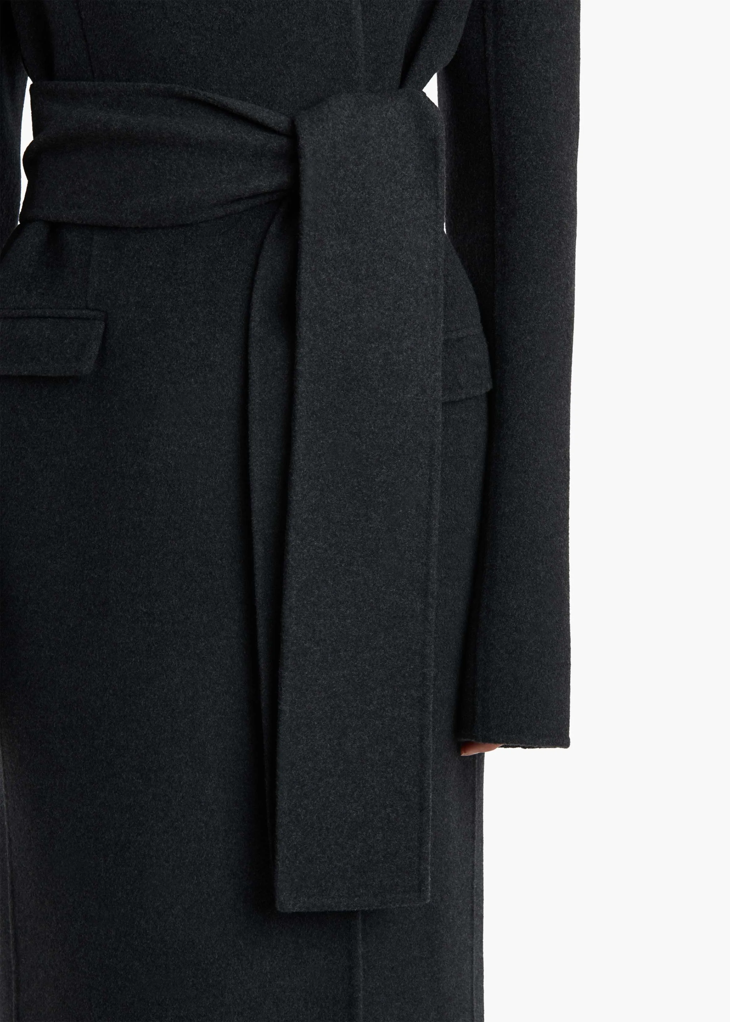 Jelson Coat in Charcoal sold by KHAITE product image thumbnail 5