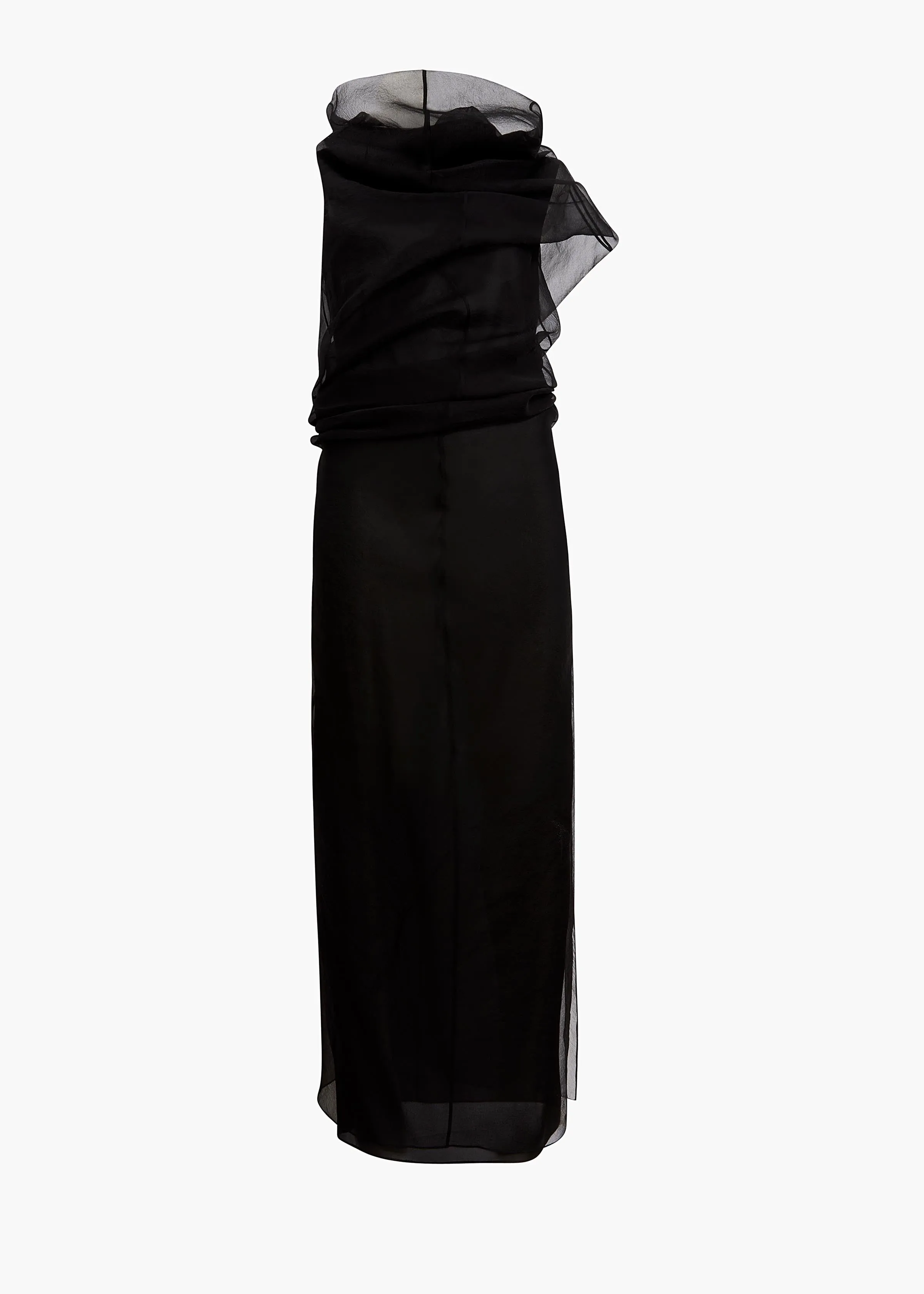 Jeanty Dress in Black sold by KHAITE