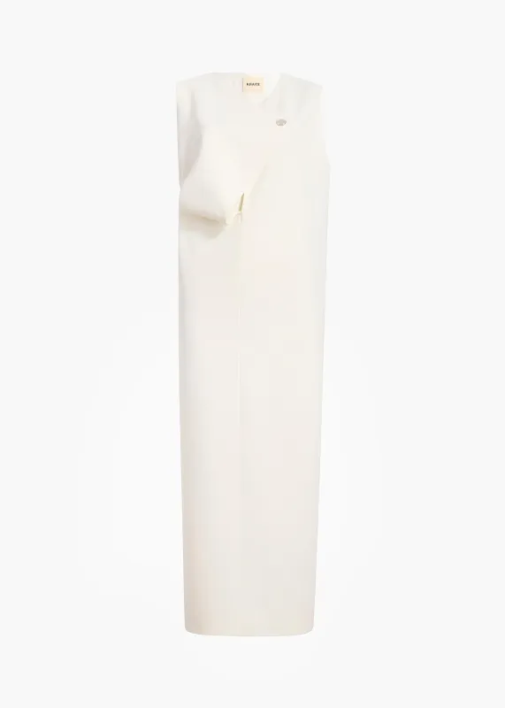 Crispin Dress in Chalk sold by KHAITE