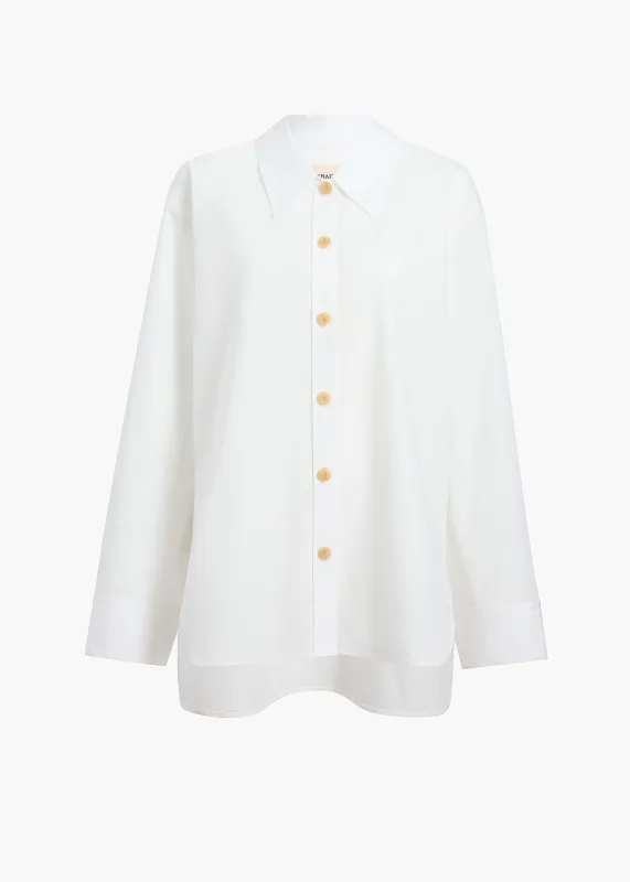 Herschel Top in Chalk sold by KHAITE