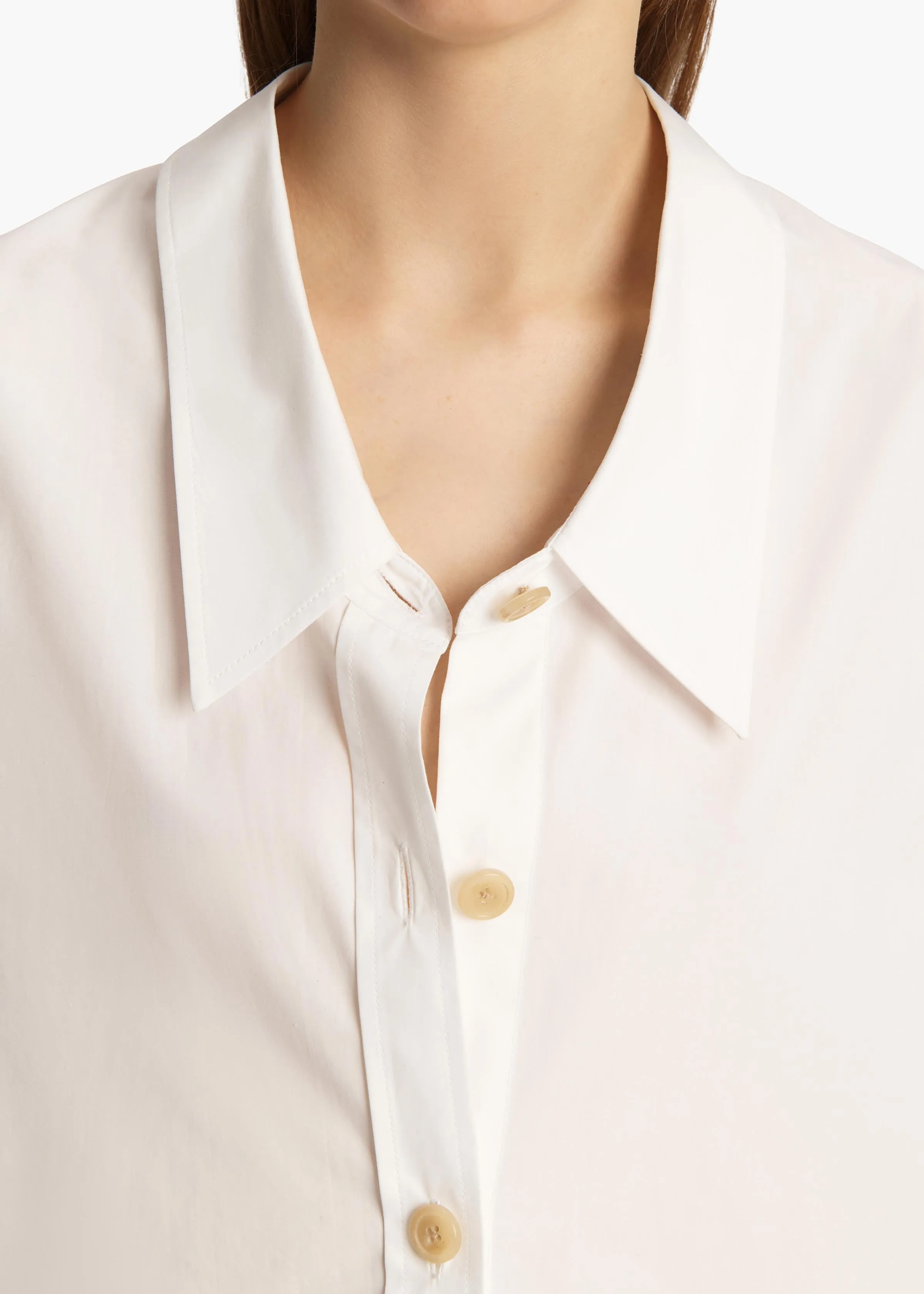 Herschel Top in Chalk sold by KHAITE product image thumbnail 5