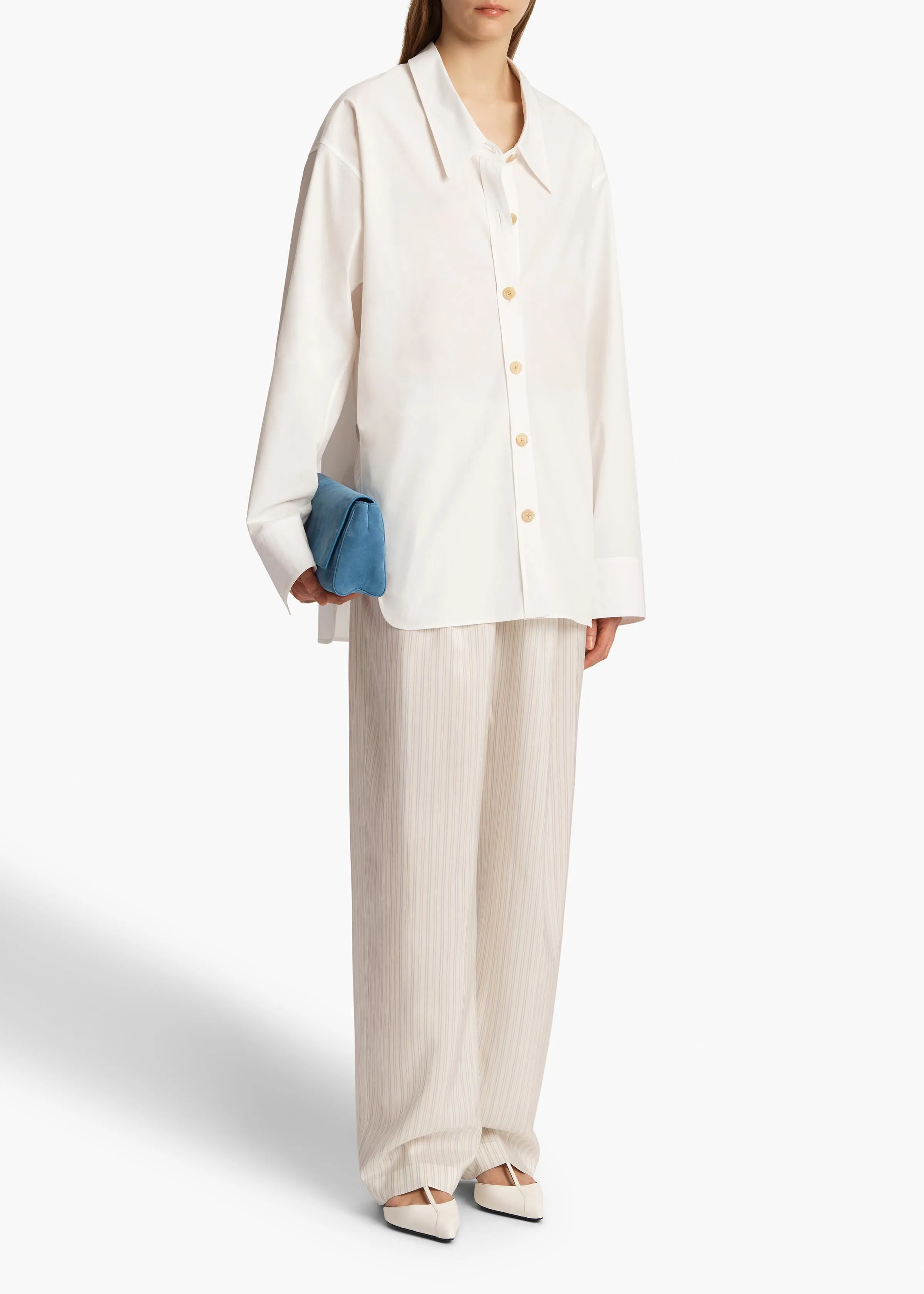 Herschel Top in Chalk sold by KHAITE product image thumbnail 2