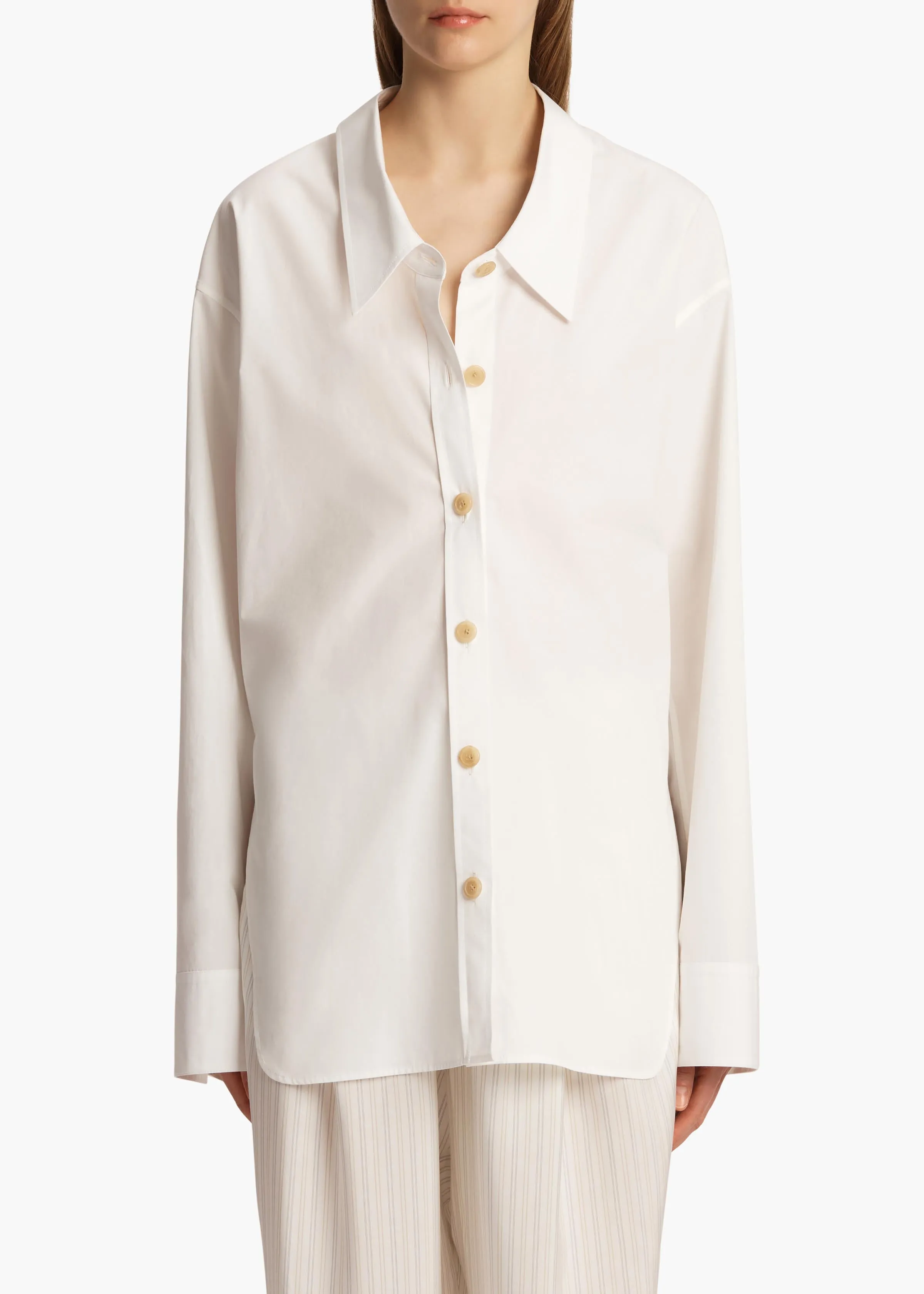 Herschel Top in Chalk sold by KHAITE product image thumbnail 3