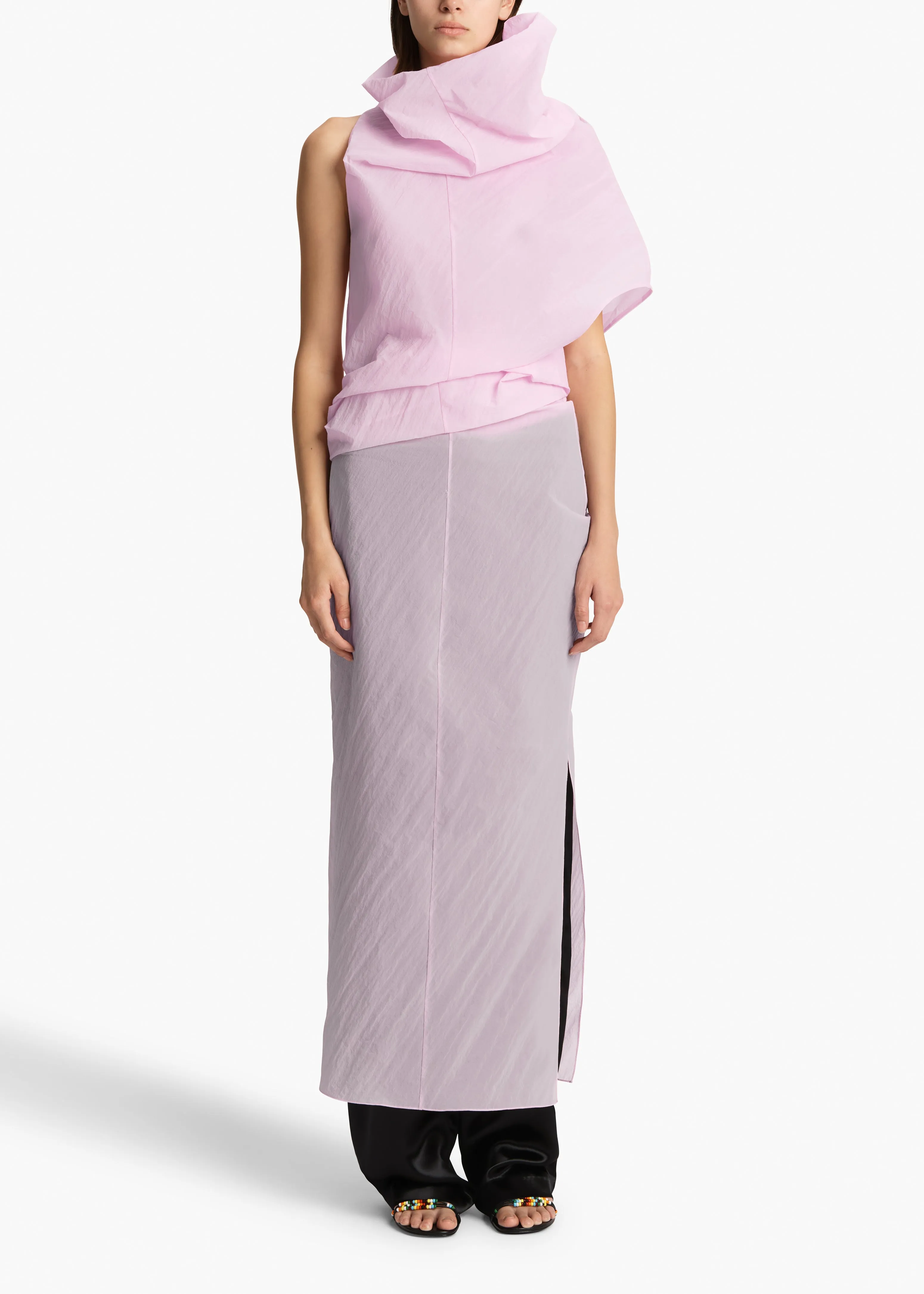 Jeanty Dress in Peony sold by KHAITE product image thumbnail 3