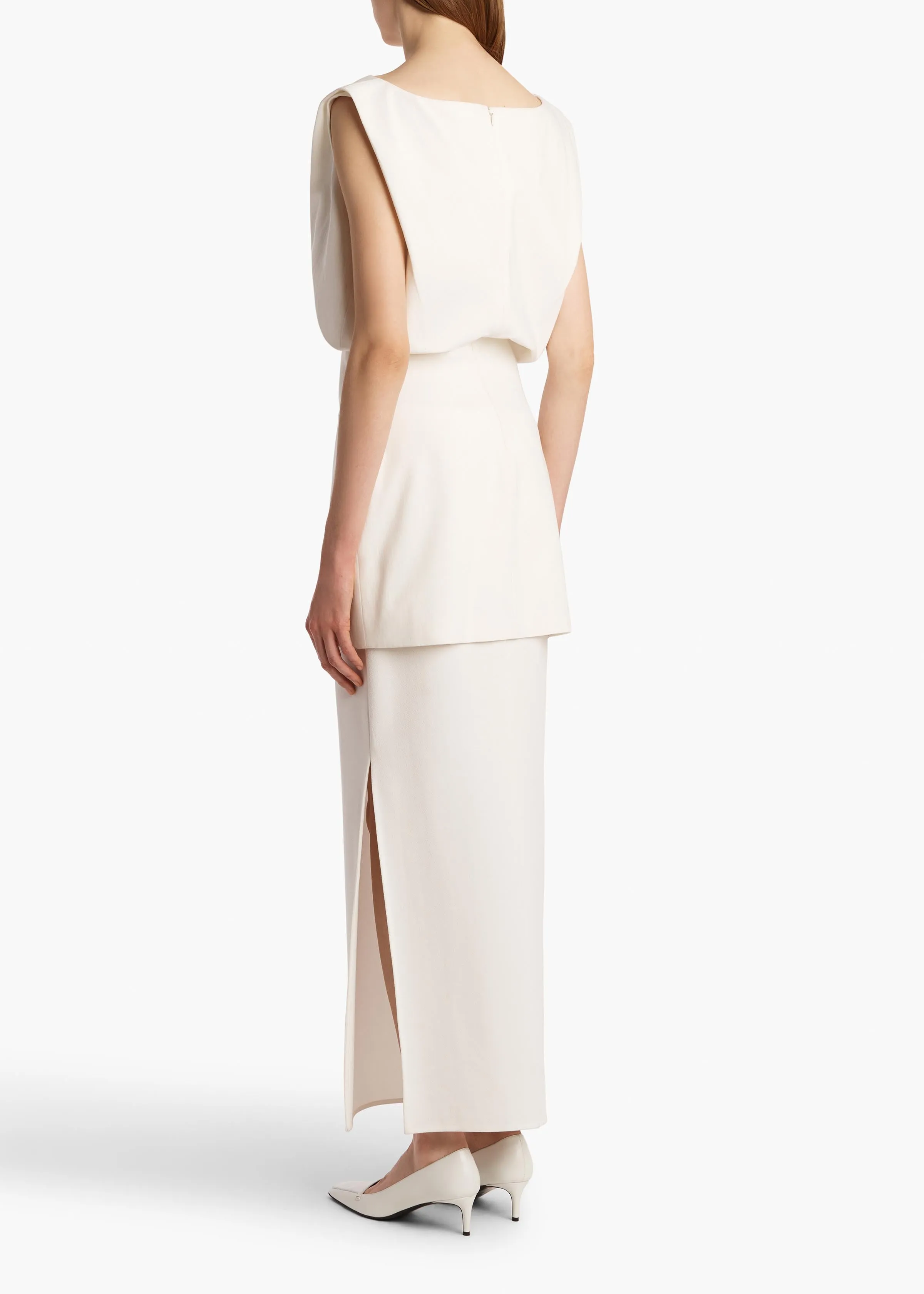 Toma Dress in Chalk sold by KHAITE product image thumbnail 4