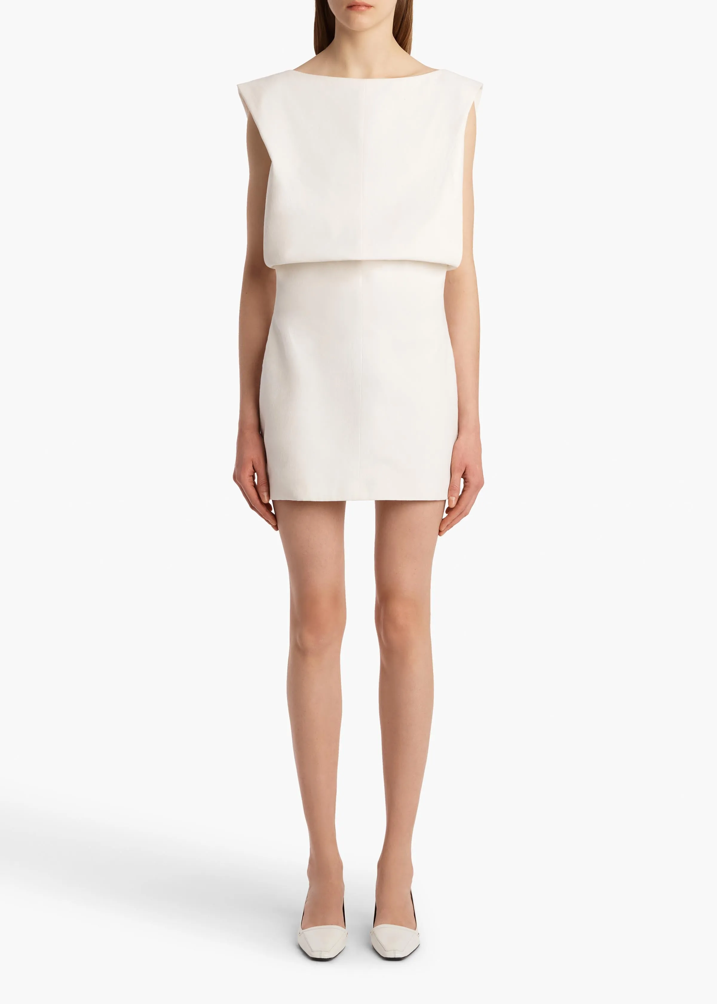 Toma Dress in Chalk sold by KHAITE product image thumbnail 2