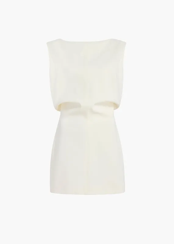 Toma Dress in Chalk made by KHAITE