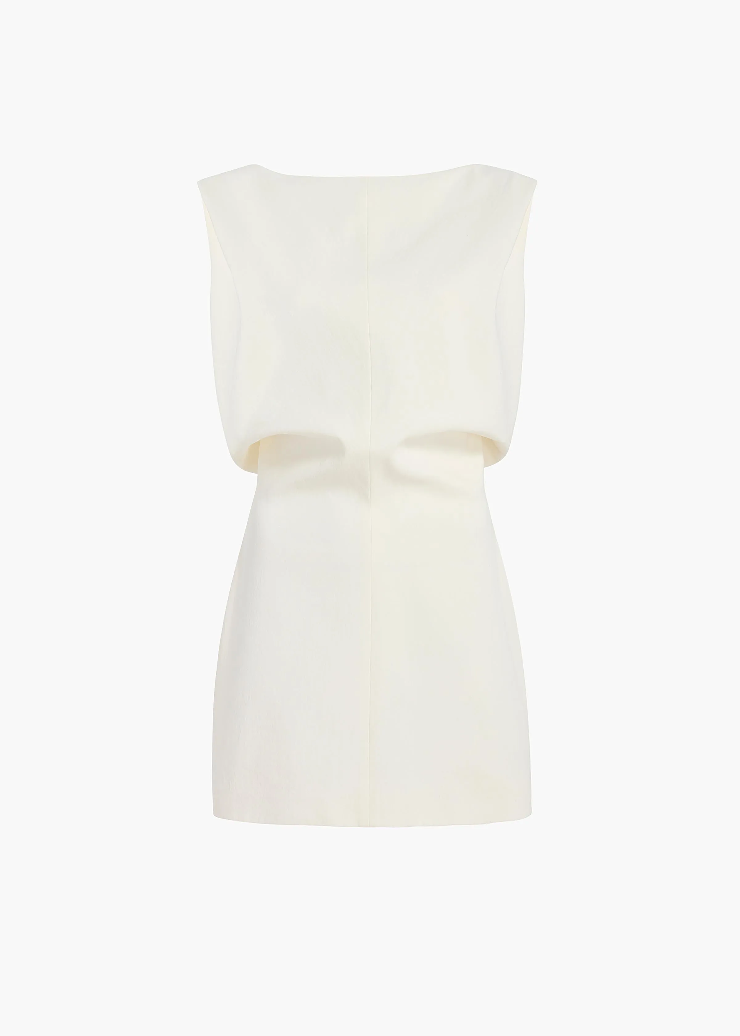 Toma Dress in Chalk sold by KHAITE