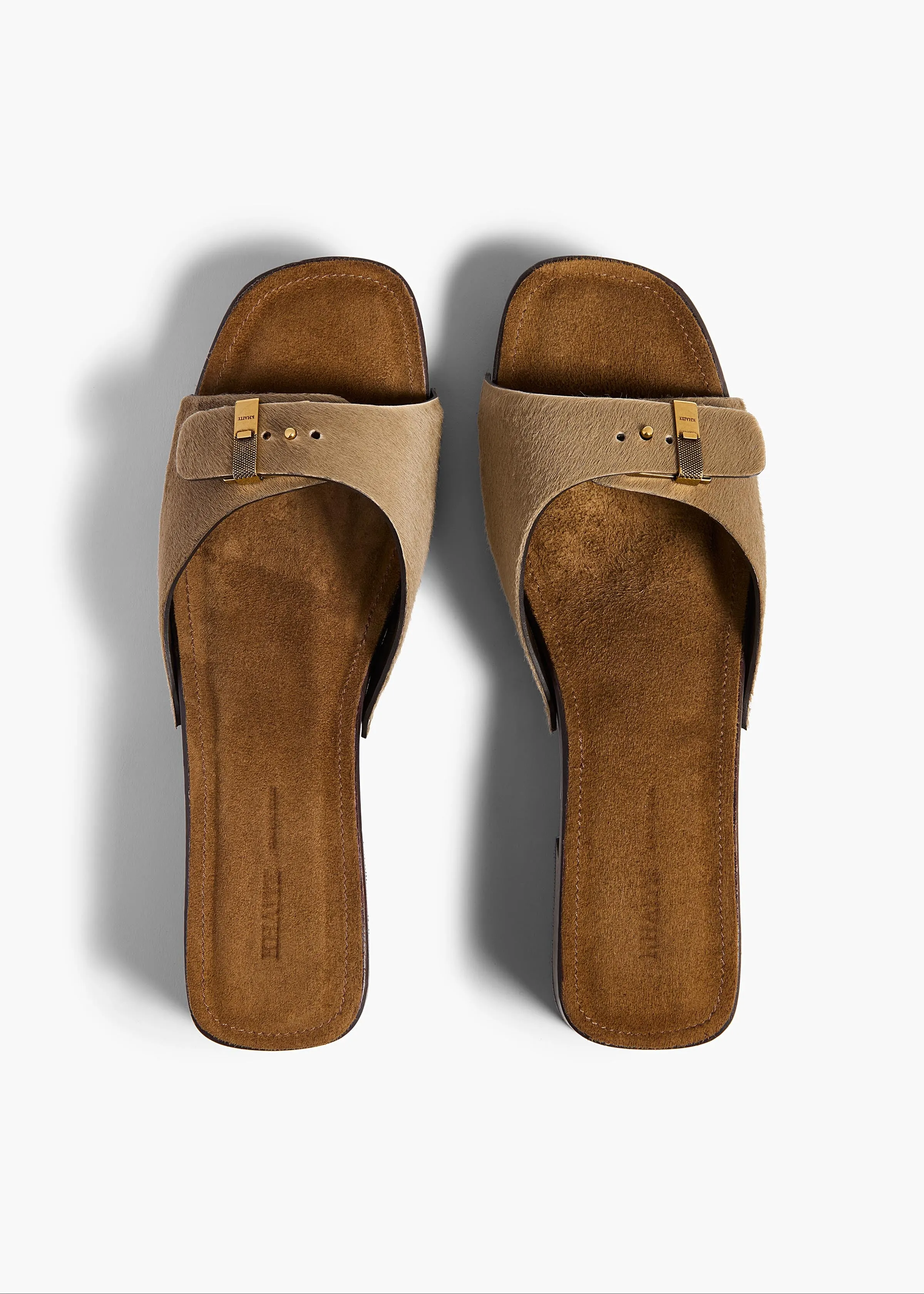 Britt Clog in Barley Haircalf sold by KHAITE product image thumbnail 3