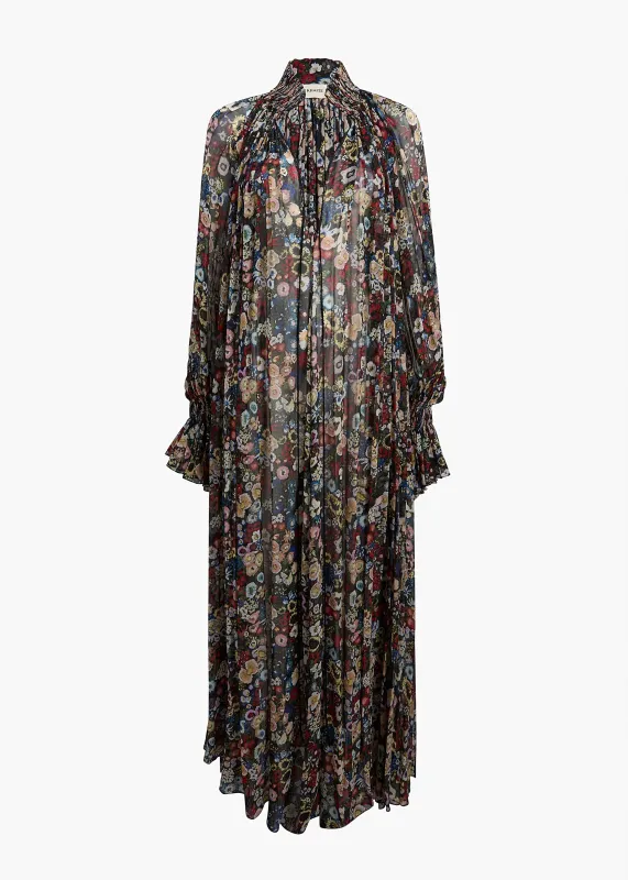 Edgar Dress in Black Multi sold by KHAITE