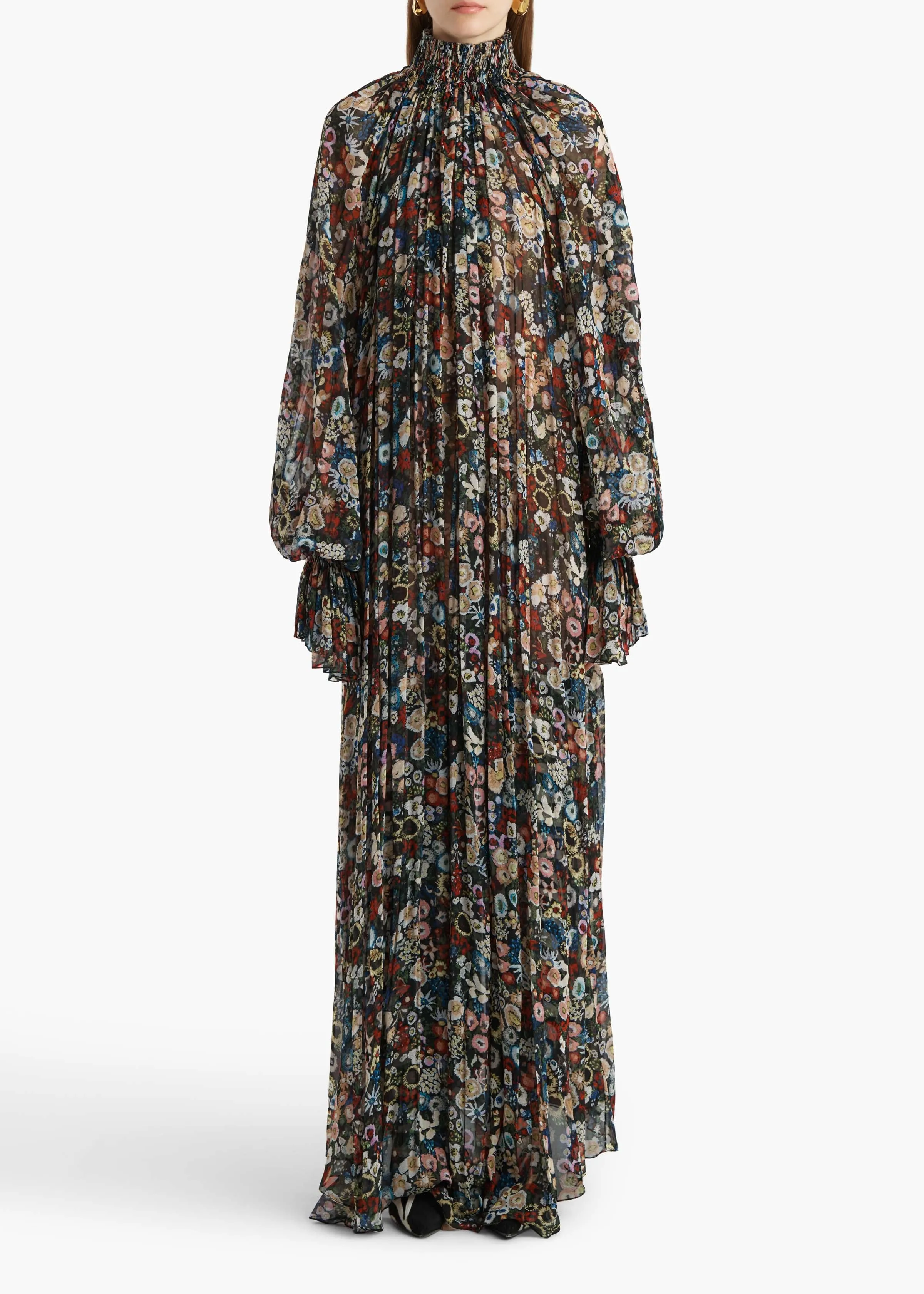 Edgar Dress in Black Multi sold by KHAITE product image thumbnail 3