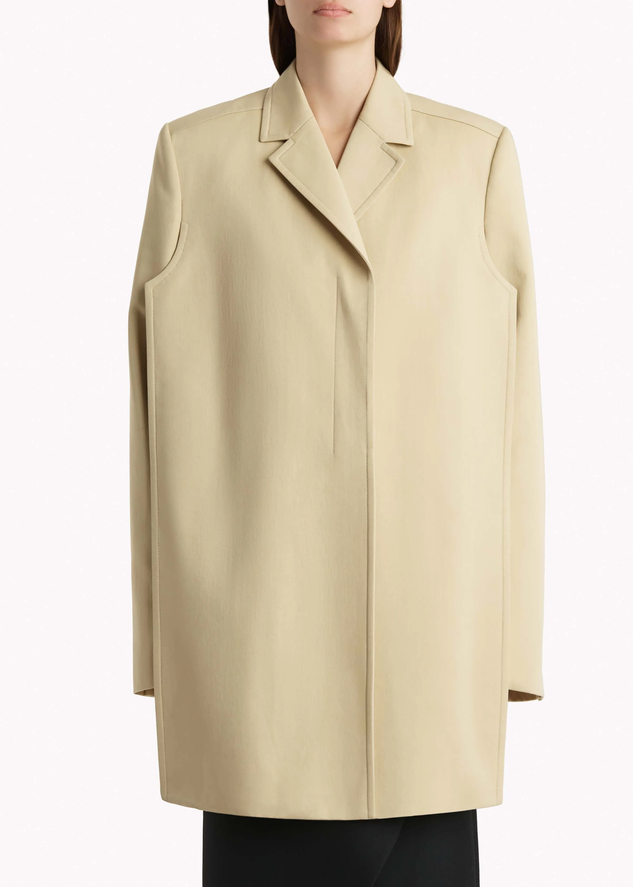 Lorel Coat in Natural sold by KHAITE product image thumbnail 3