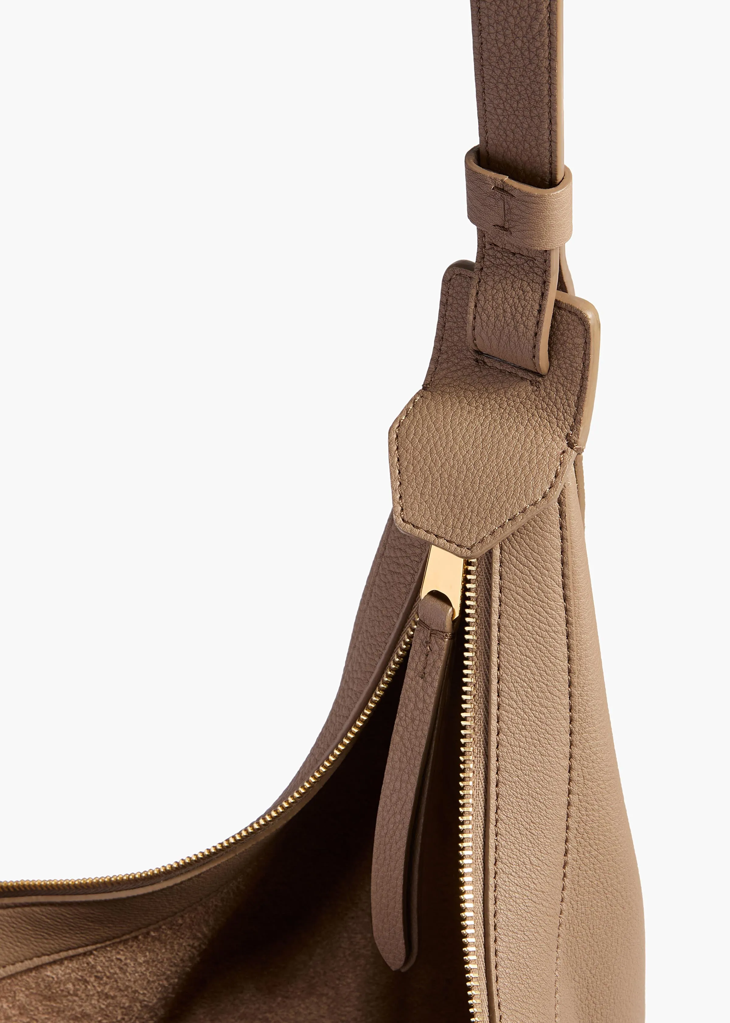 Small Augustina Crossbody Bag in Mokka Pebbled Leather sold by KHAITE product image thumbnail 3