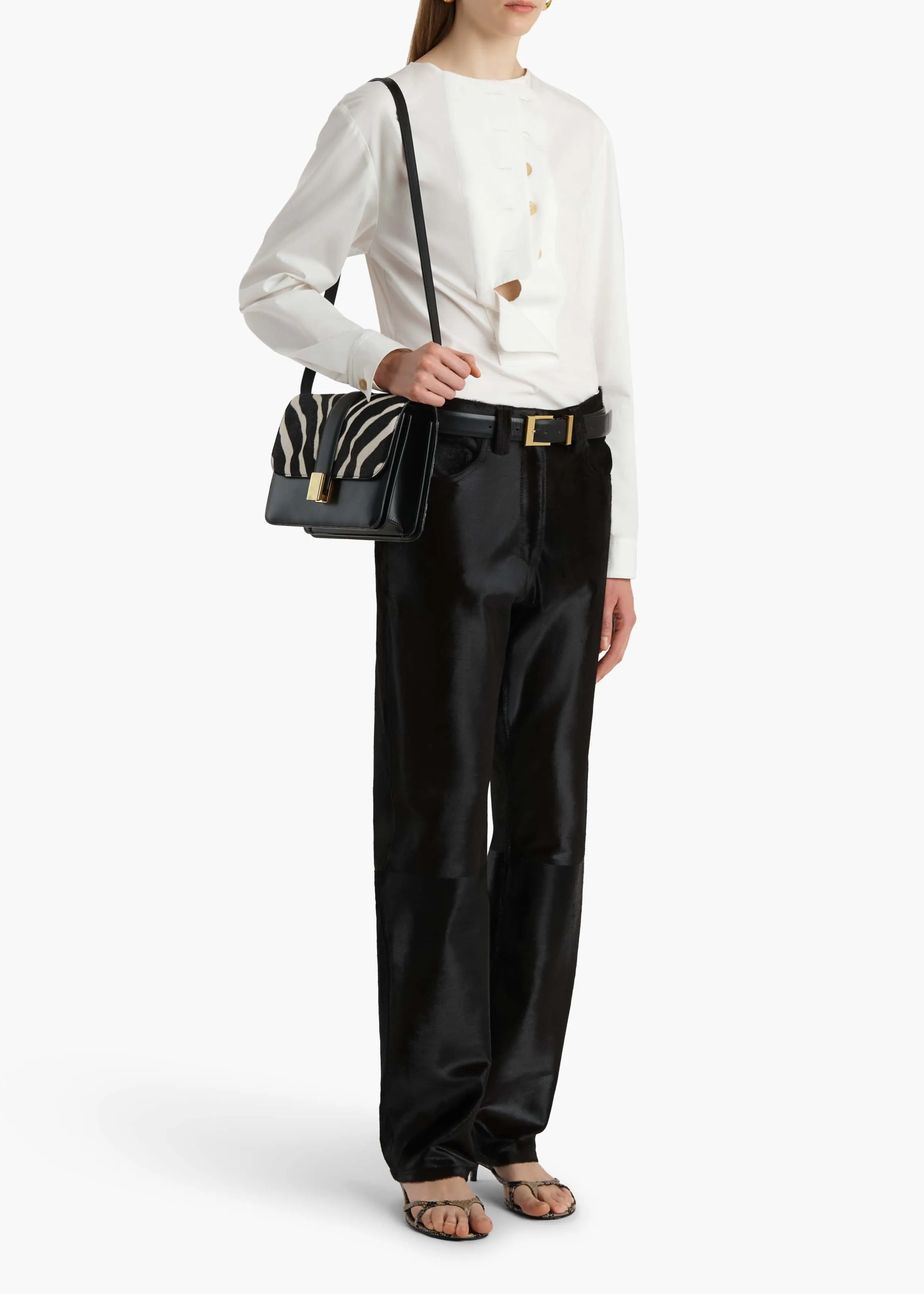 Poe Top in Chalk sold by KHAITE product image thumbnail 2