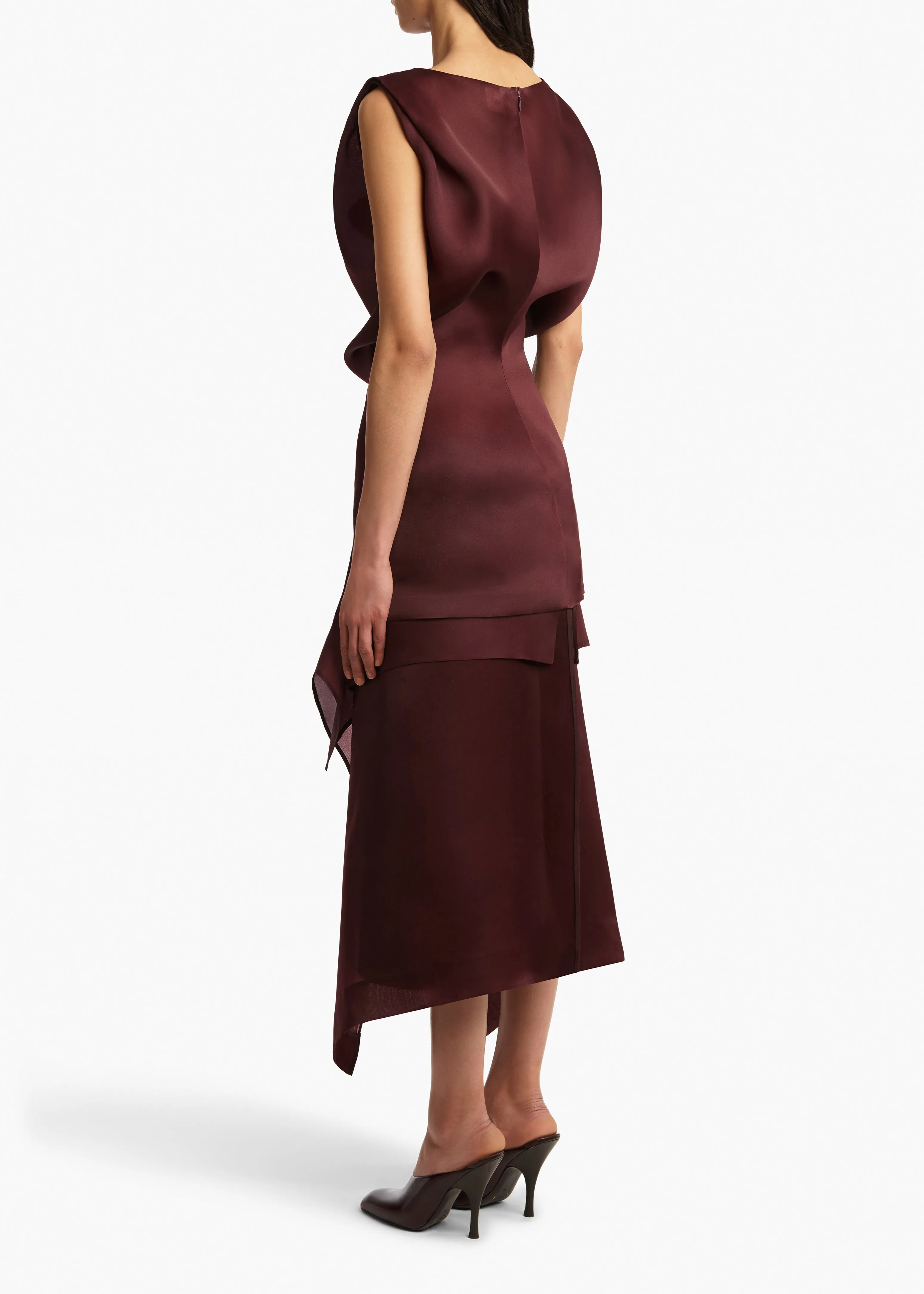 Toma Dress in Almandine sold by KHAITE product image thumbnail 4