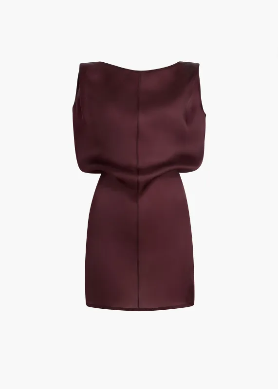 Toma Dress in Almandine made by KHAITE