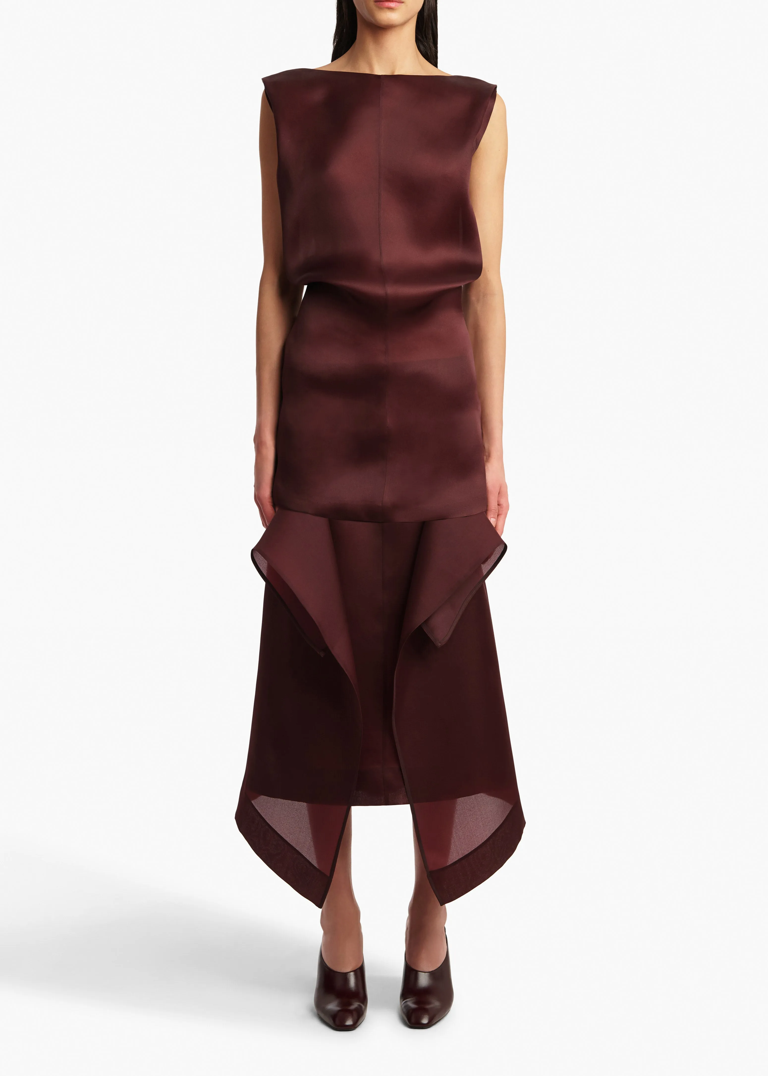 Toma Dress in Almandine sold by KHAITE product image thumbnail 3