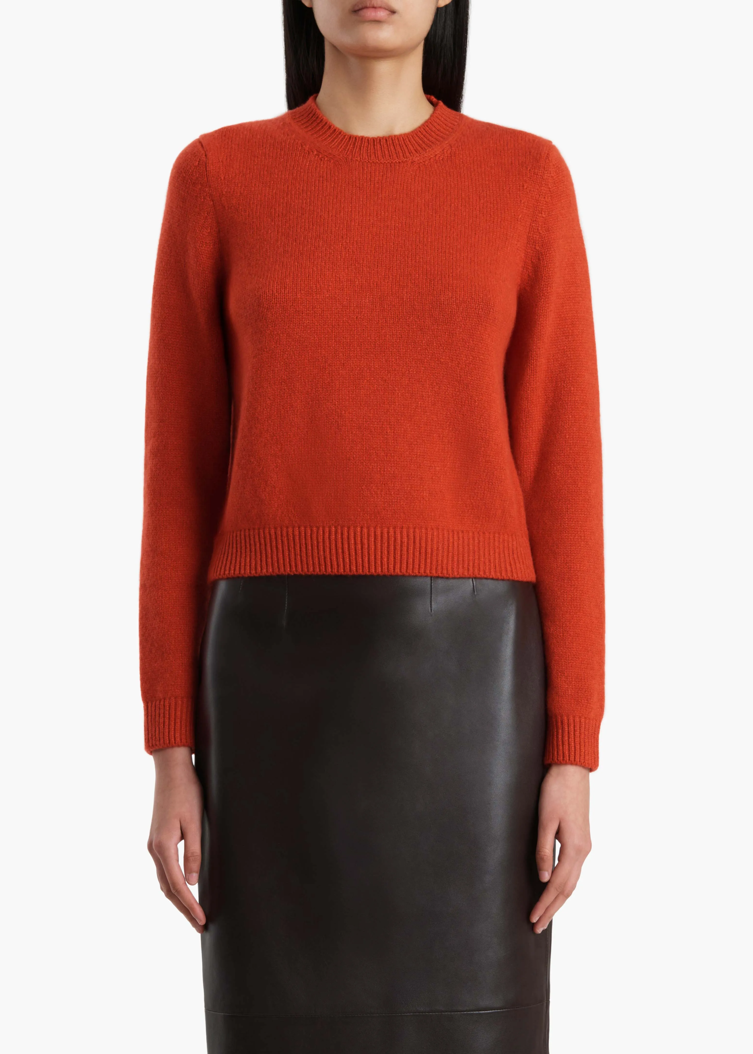 Leta Sweater in Persimmon sold by KHAITE product image thumbnail 3