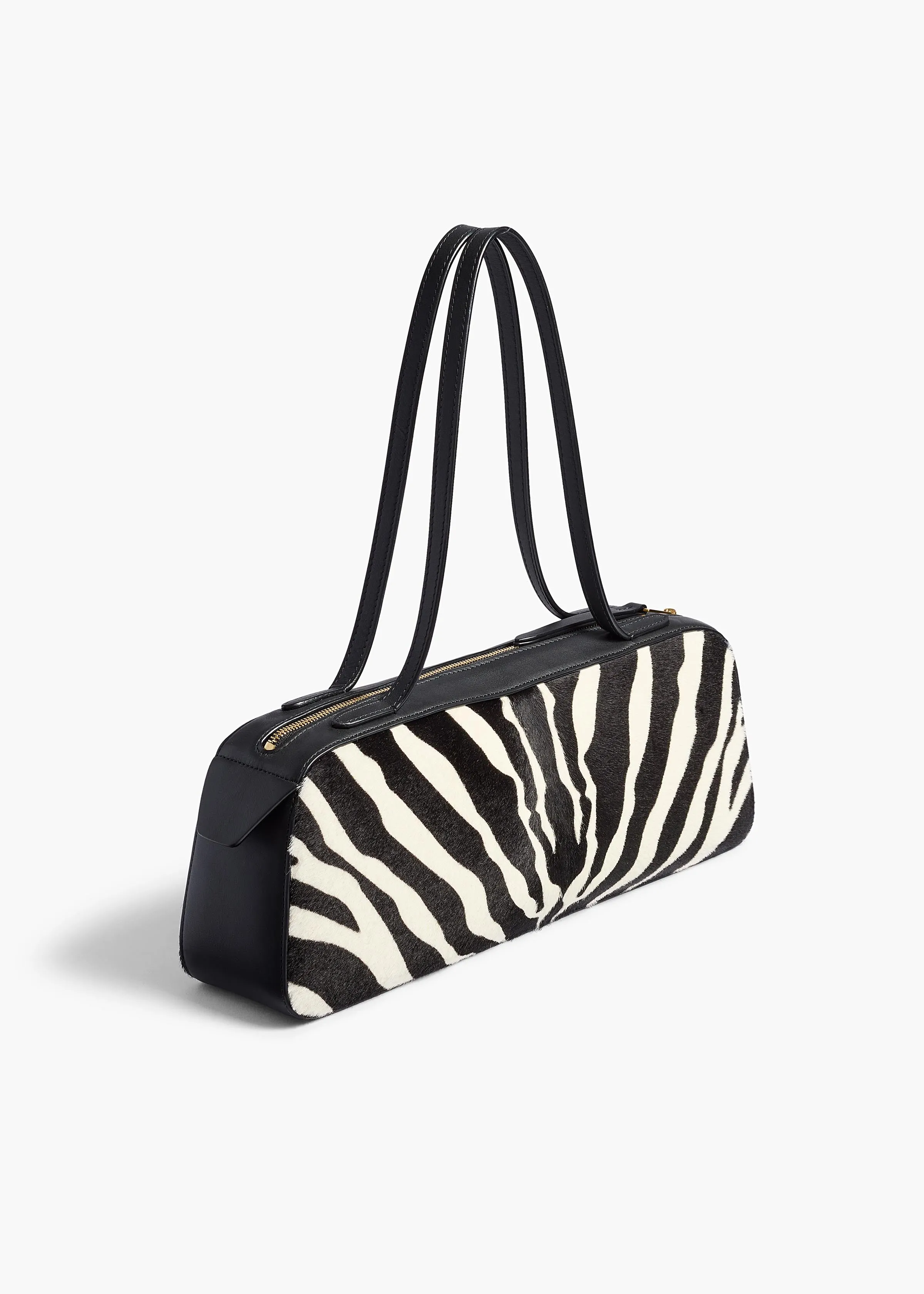 Simona Shoulder Bag in Zebra Print Haircalf sold by KHAITE product image thumbnail 2