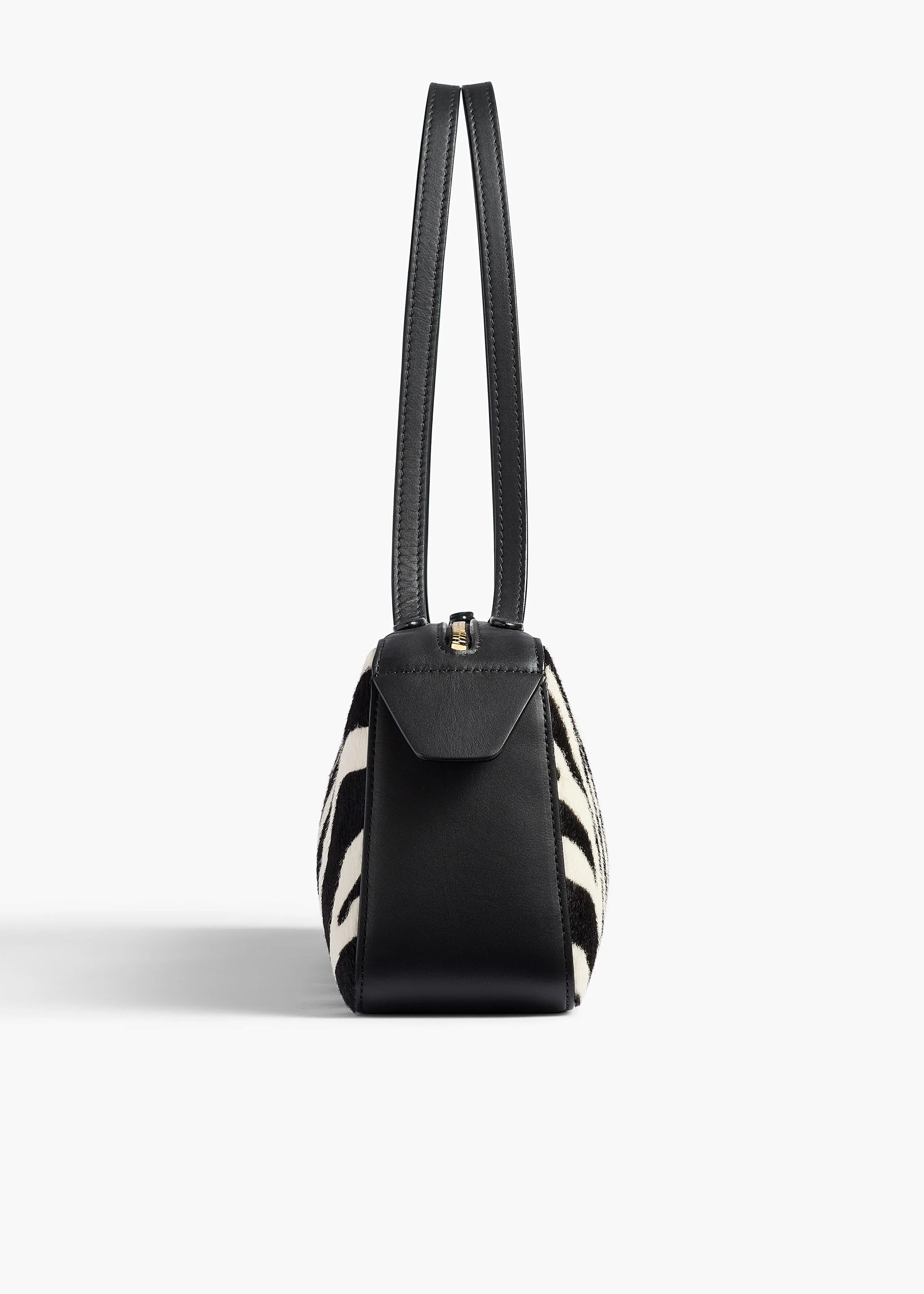 Simona Shoulder Bag in Zebra Print Haircalf sold by KHAITE product image thumbnail 3
