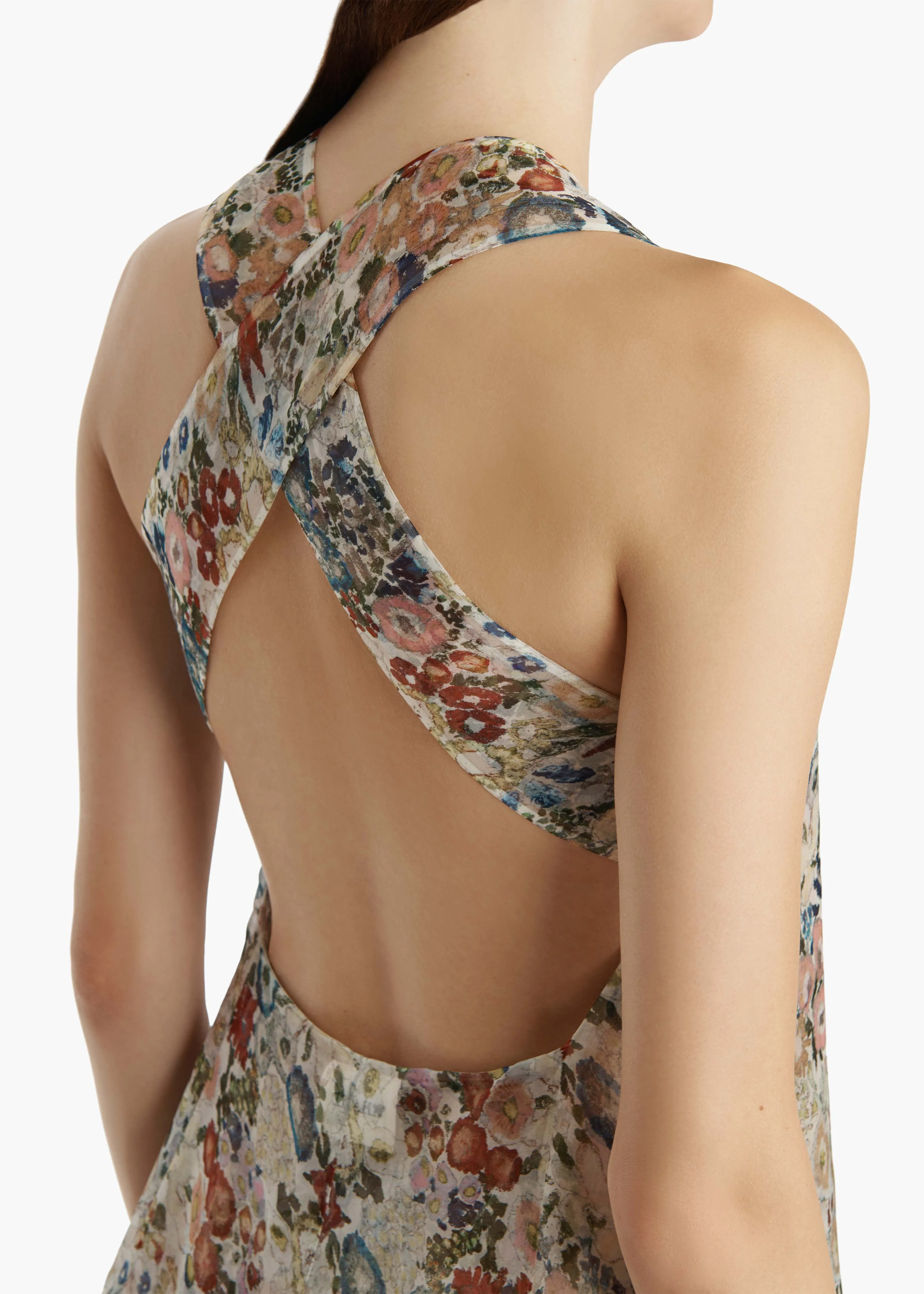 Amello Dress in Cream Multi sold by KHAITE product image thumbnail 5