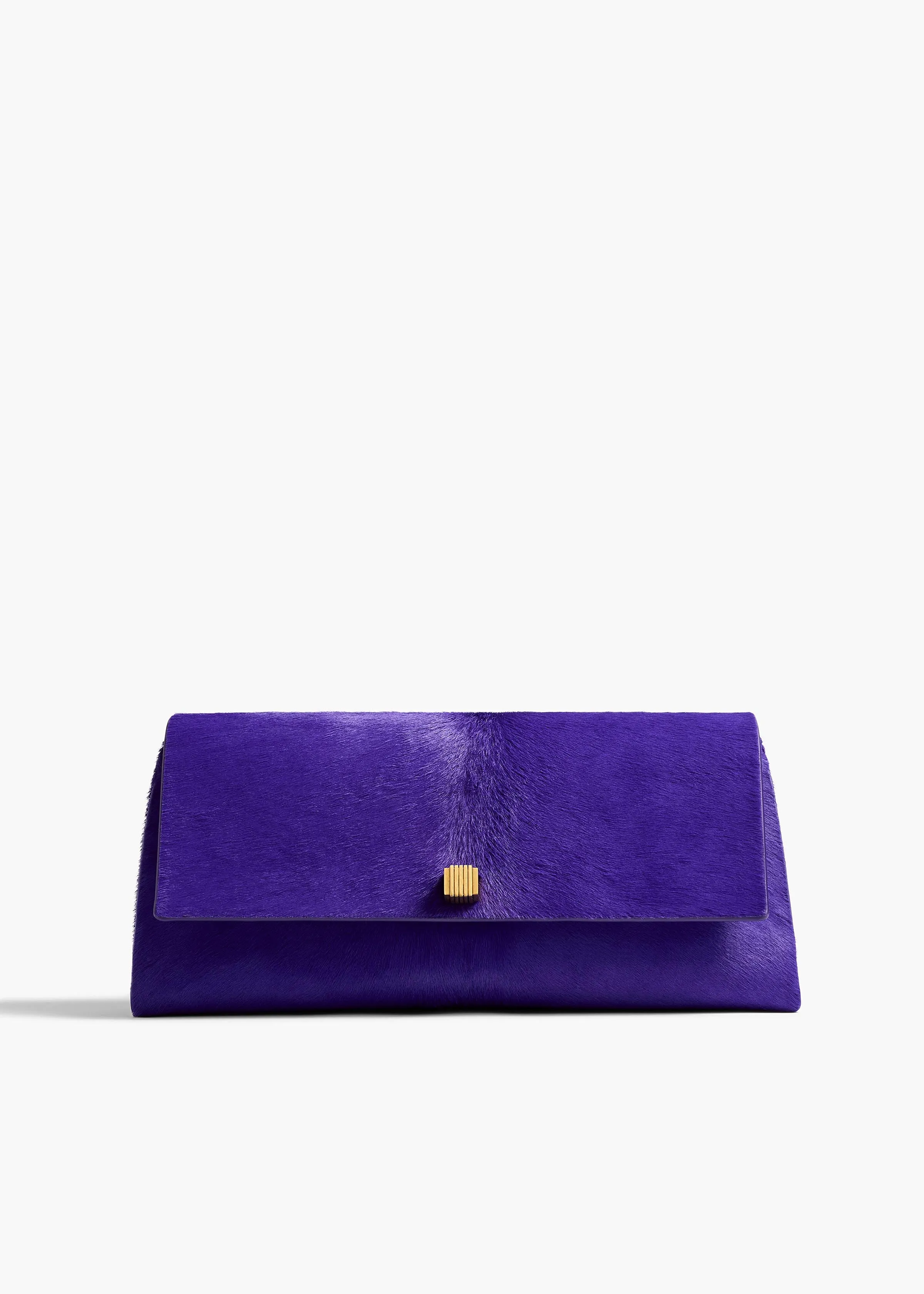 Audrey Clutch in Amethyst Haircalf sold by KHAITE