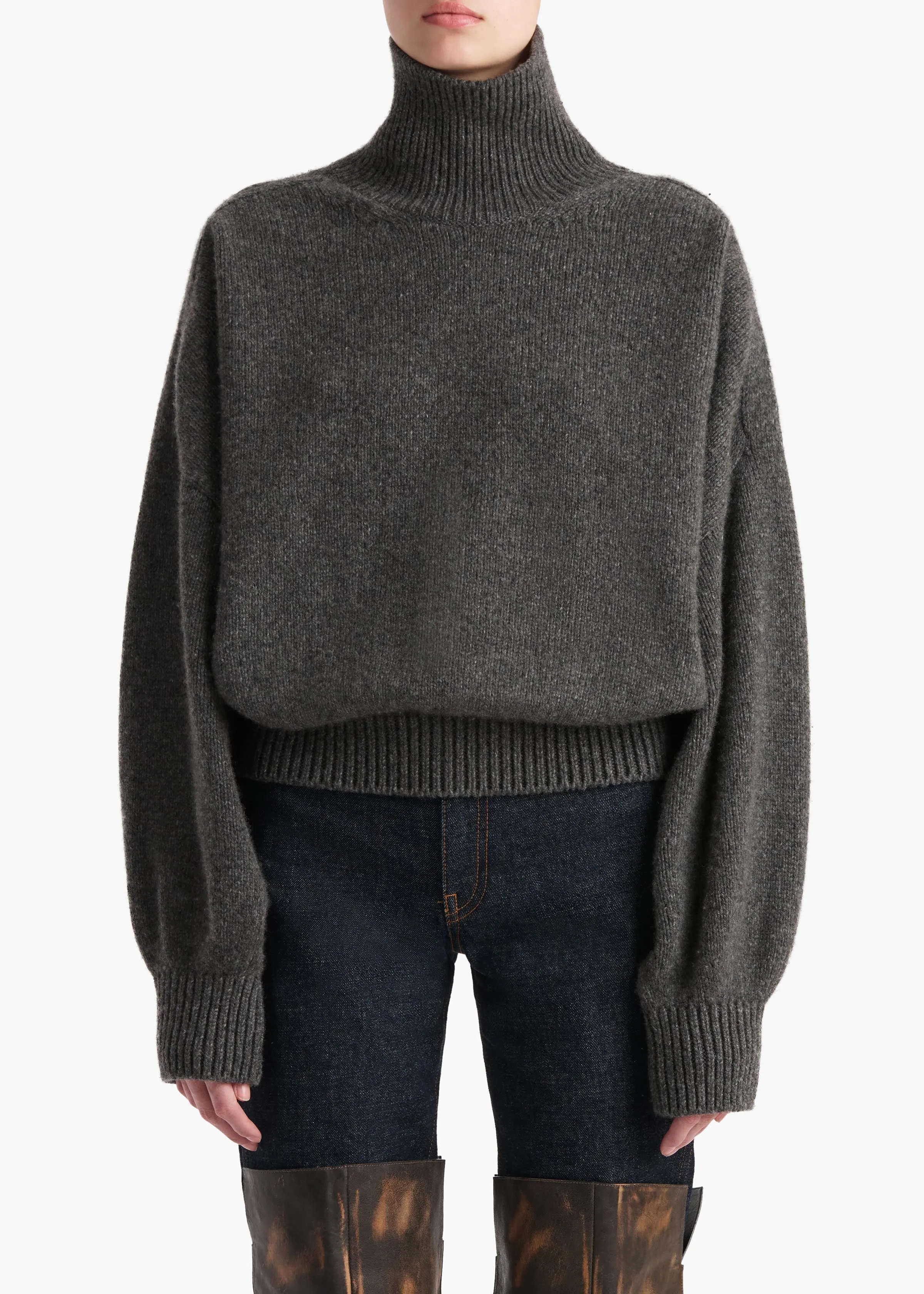 Willem Sweater in Stone sold by KHAITE product image thumbnail 3